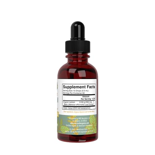 MaryRuth Organics Lemon Balm Leaf Liquid Extract | Mood Support | Relaxation | Calming | Nervine Herbal | Lemon Balm Tincture | USDA Organic | Vegan | Non-GMO | Gluten Free | 1 Fl Oz - Image 3