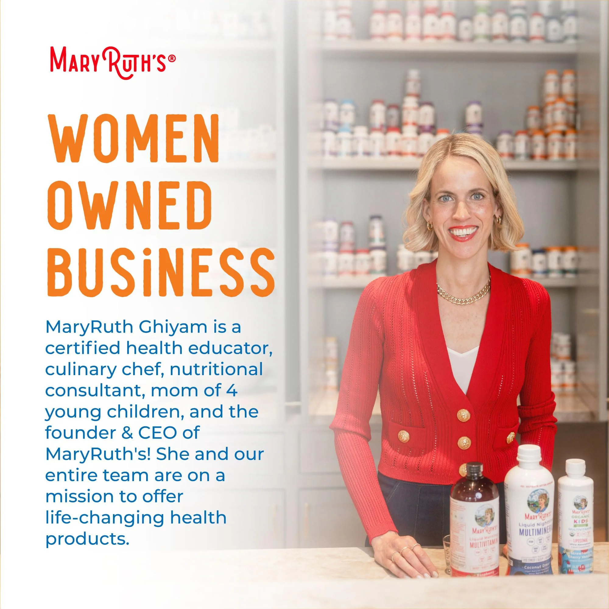 MaryRuth Organics Multivitamin for Women and Men | Sugar Free | Adult Multimineral Gummy with Vitamin C | D and E | B Vitamins | Biotin | Zinc | Vegan | Non-GMO | Gluten Free | 60 Count - Image 2