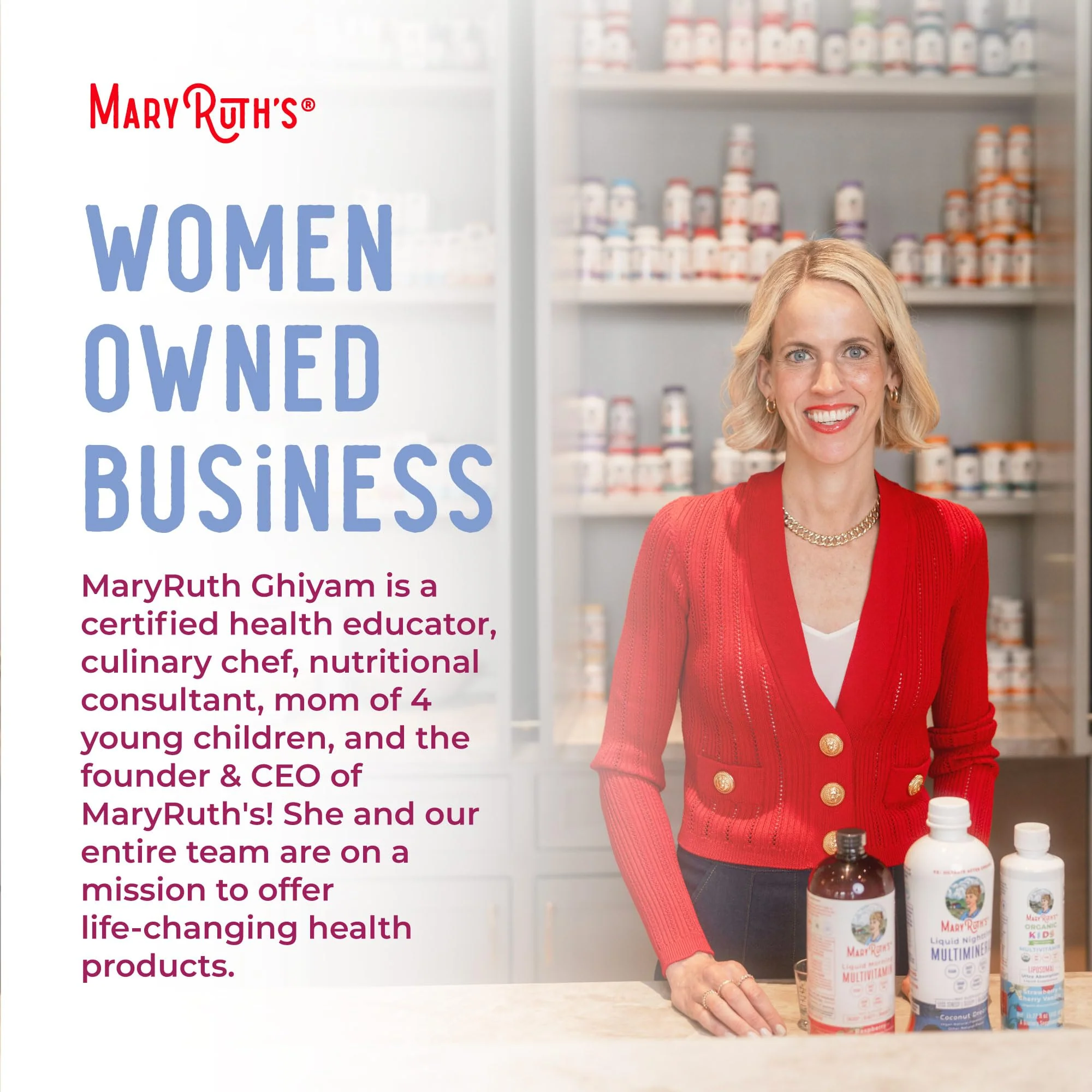 MaryRuth Organics Prenatal & Postnatal Multivitamin for Women | Sugar Free | Formulated for Pre-Conception, Pregnancy & Nursing | Prenatal Vitamins | Vegan | Non-GMO | Gluten Free | 30 Servings - Image 2