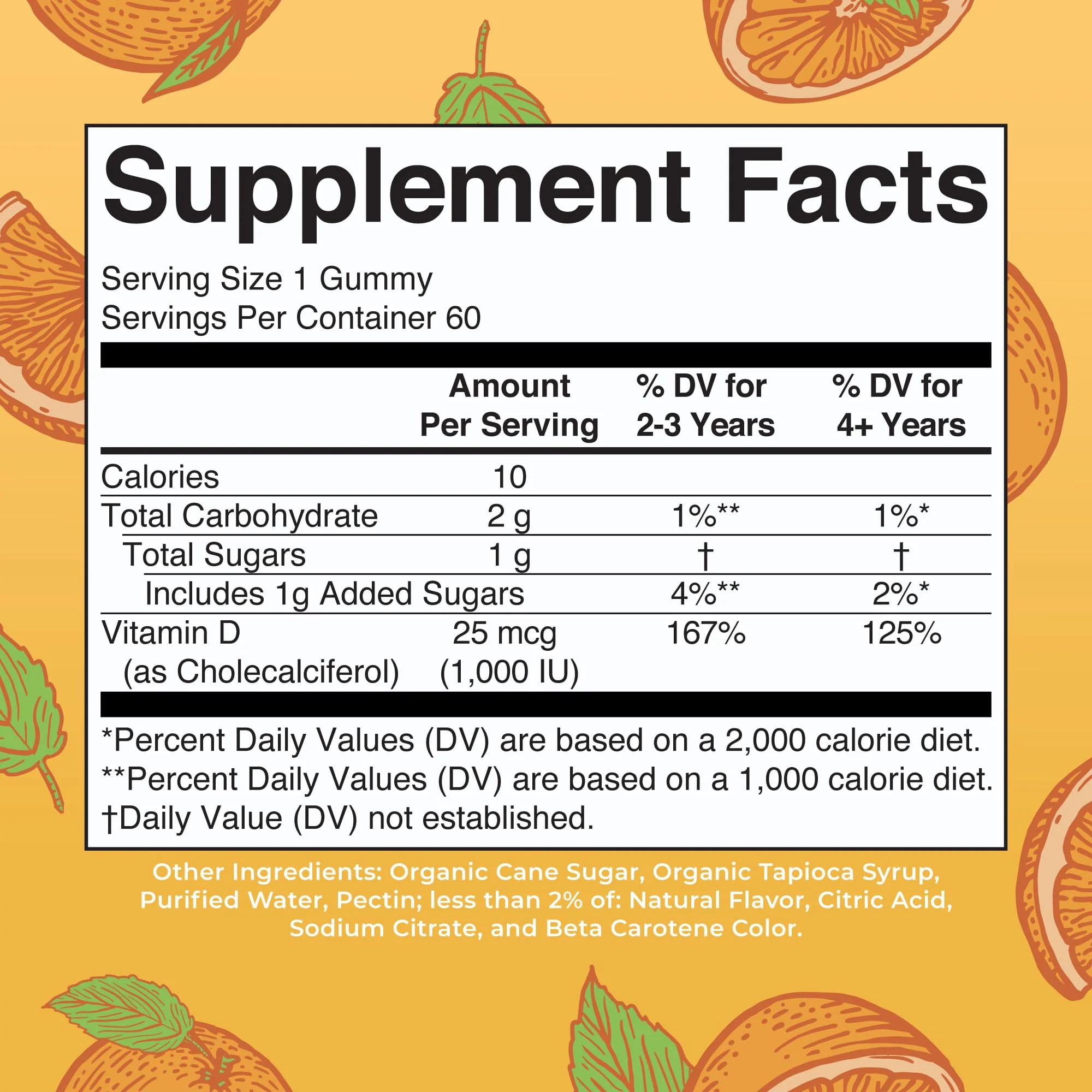 MaryRuth Organics Vitamin D3 Gummies | 2 Month Supply | Adults & Kids Vitamin D Gummy | Immune Support Supplement | VIT D3 1000IU for Bone Health&Muscle Function | Vegan | Non-GMO | Gluten Free | 60 - Image 9