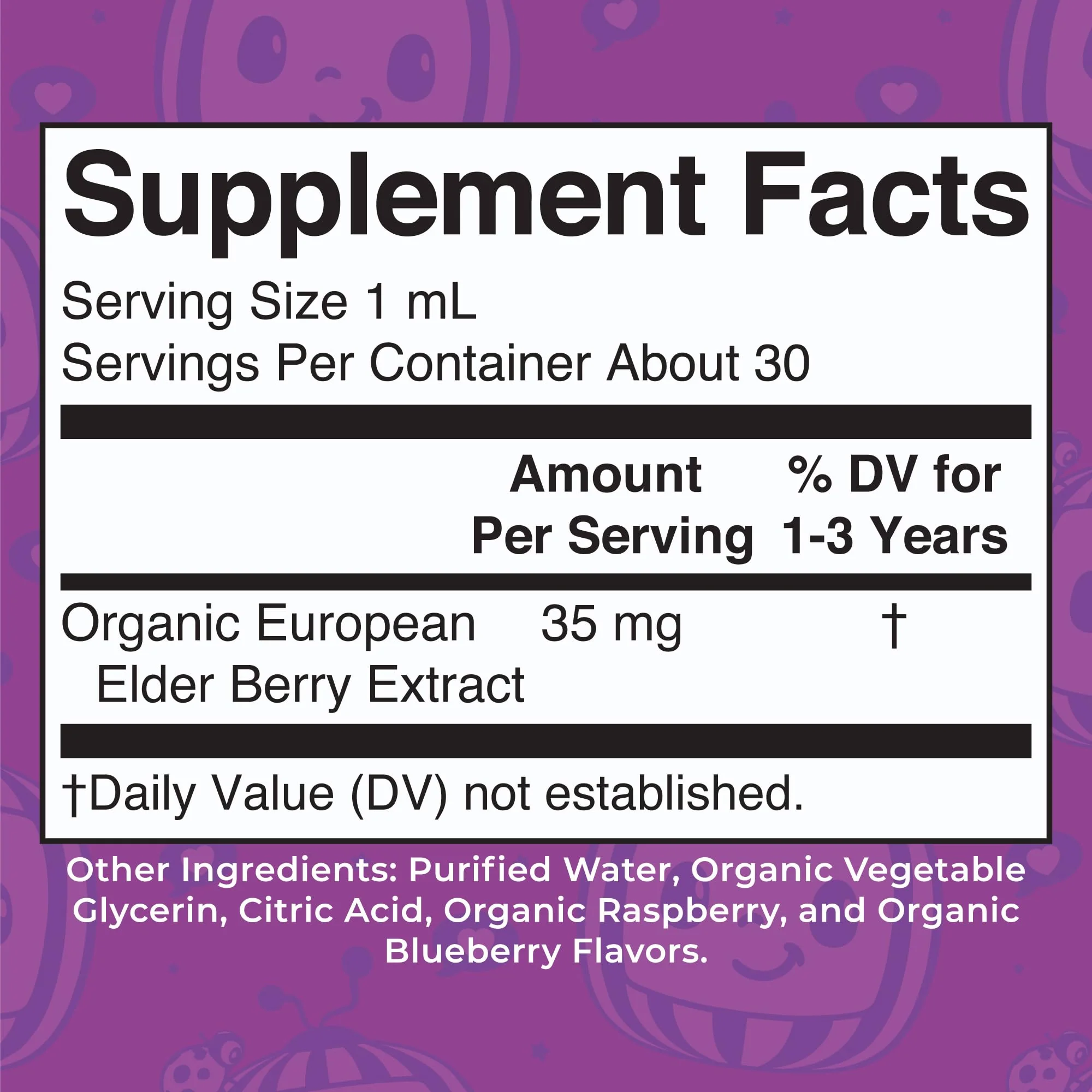 MARYRUTH'S Cocomelon Toddler Elderberry Syrup, USDA Organic Elderberry, Sugar Free Kids Immune Support Supplement for Ages 1-3 Years, Clean Label Project Verified®, Vegan, Gluten Free, 1 Fl Oz - Image 6