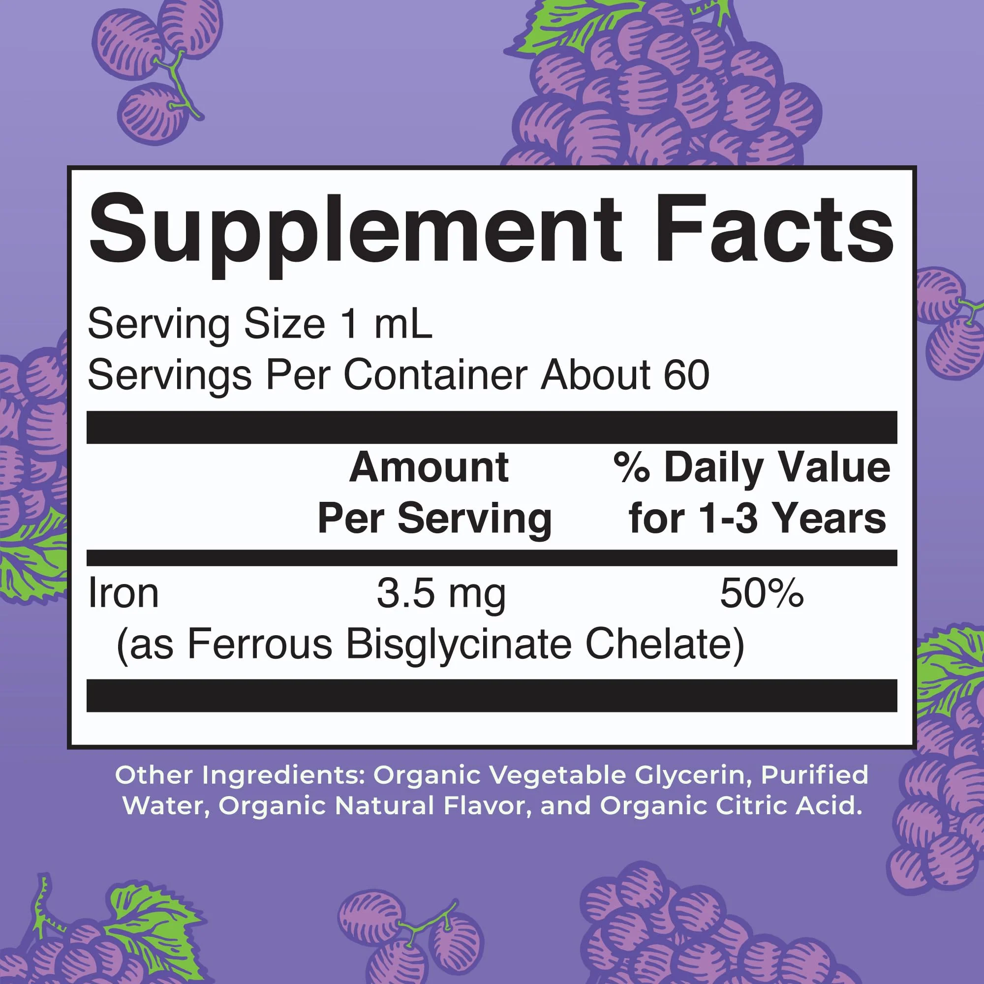 MaryRuth's Iron Supplement for Toddlers | Liquid Iron Supplement for Children Ages 1-3 | Iron Supplement for Iron Deficiency | Ferrochel | Sugar Free | Vegan | Non-GMO | Gluten Free | 2 Fl Oz - Image 2