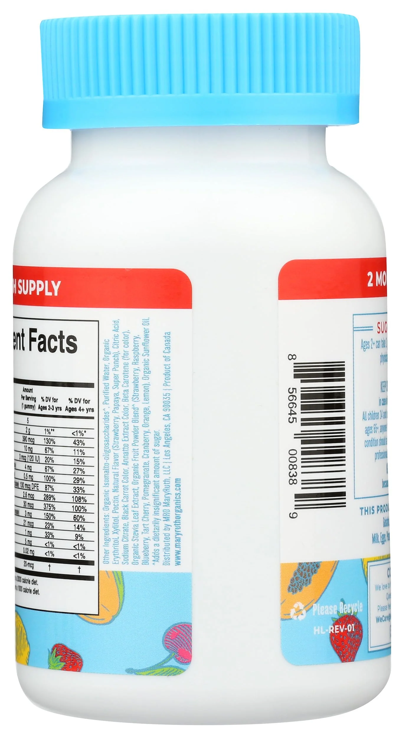 MARYRUTH'S Kids Vitamins | Multi | Sugar Free | 2 Month Supply | Kids Multivitamin Gummies for Ages 2+ | Vegan | Only 1 Gummy a Day | 60 Count - Image 4