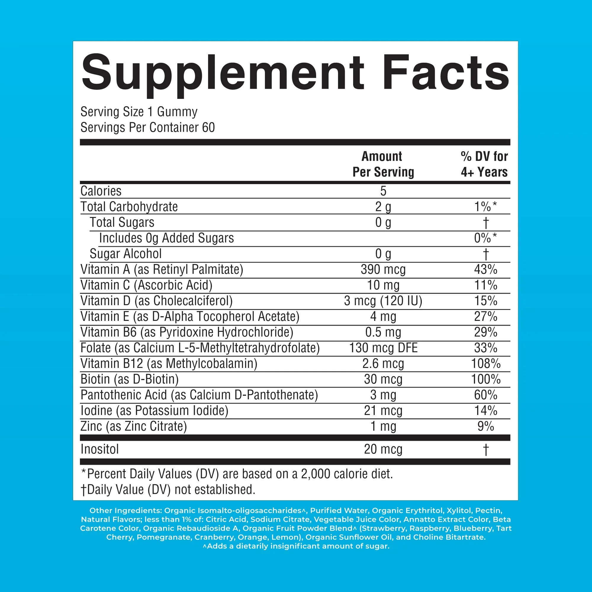 MARYRUTH'S Kids Vitamins | Multi | Sugar Free | 2 Month Supply | Kids Multivitamin Gummies for Ages 2+ | Vegan | Only 1 Gummy a Day | 60 Count - Image 9