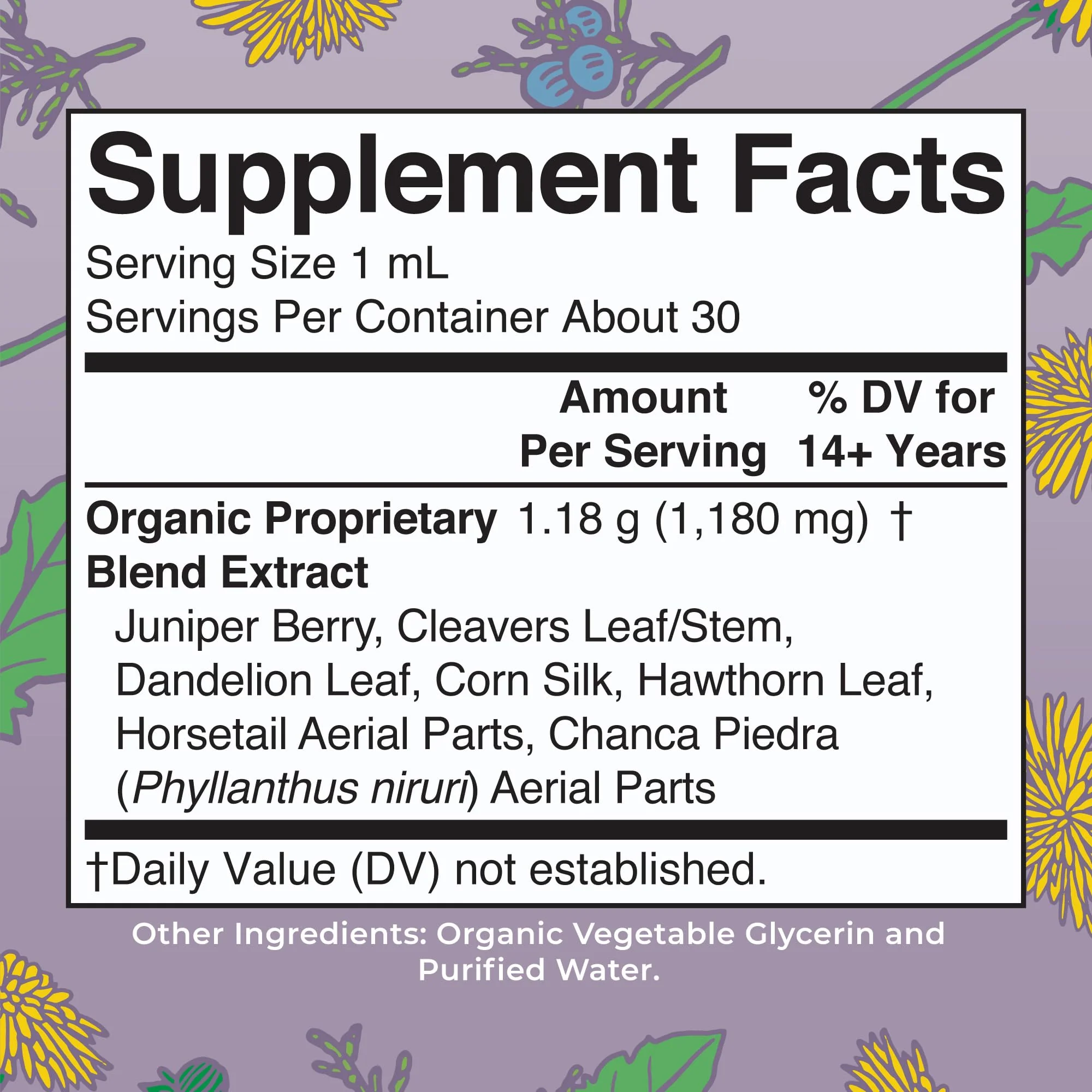 MARYRUTH'S Organics Herbal Supplement Drops | Support Renal & Urinary Systems | Juniper Berry | Cleavers | Dandelion | Hawthorn | Horsetail & Chanca Piedra | Vegan | Non-GMO | 1 Fl Oz - Image 3