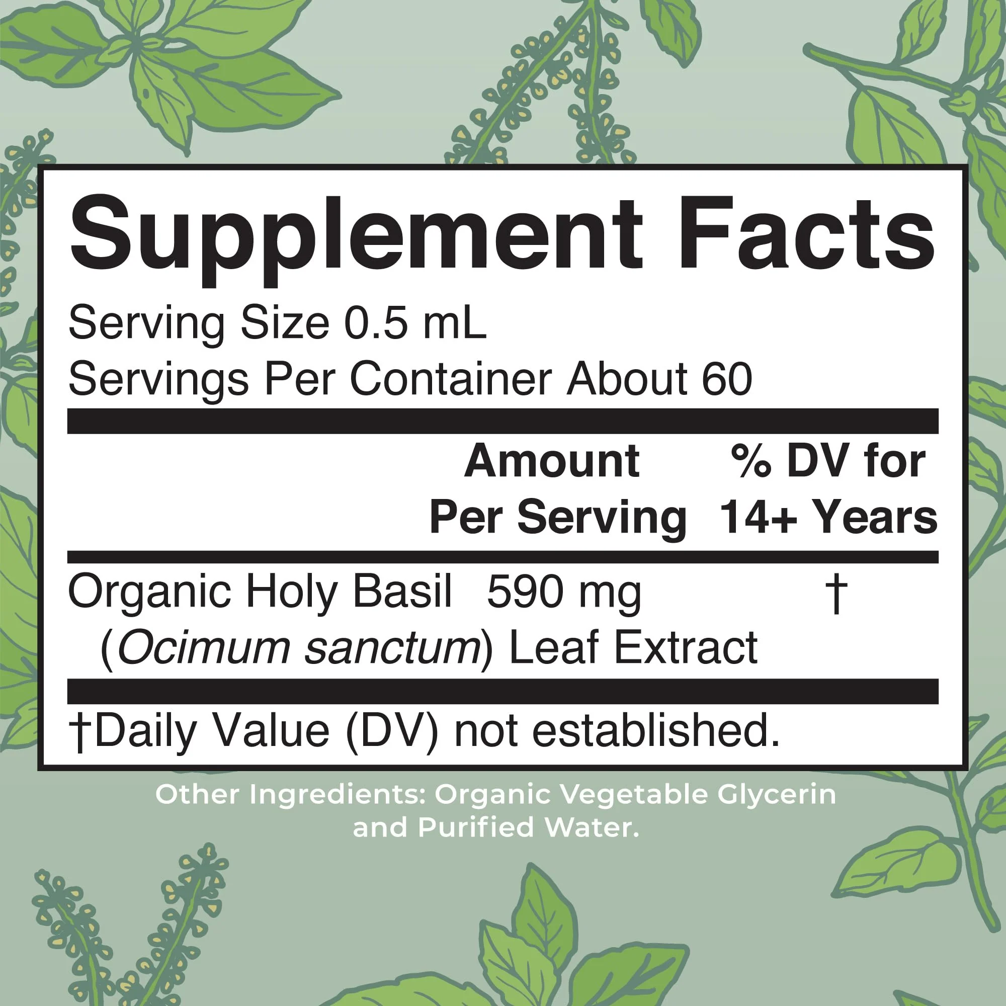MARYRUTH'S Organics Holy Basil Sugar Free | Tulsi Holy Basil Herbal Liquid Drops | Antioxidant | Cognitive Function | Digestive Support | Energy Levels | Vegan | Non-GMO | 1 Fl Oz - Image 9