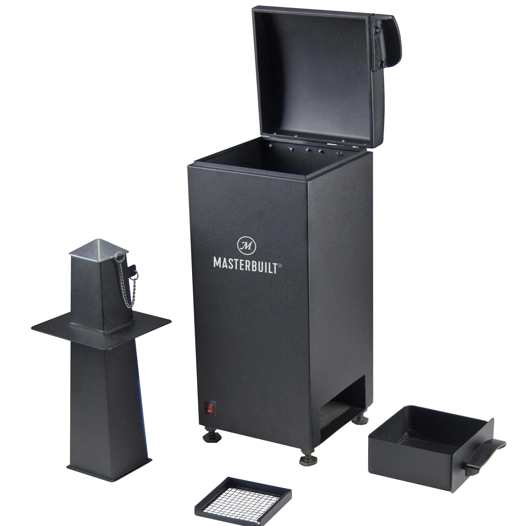 Masterbuilt® Slow and Cold Smoker Accessory Attachment With Removable Ash Tray for Masterbuilt Vertical BBQ Smokers in Black, 10" x 10" x 18", Model MB20100112 - Image 2