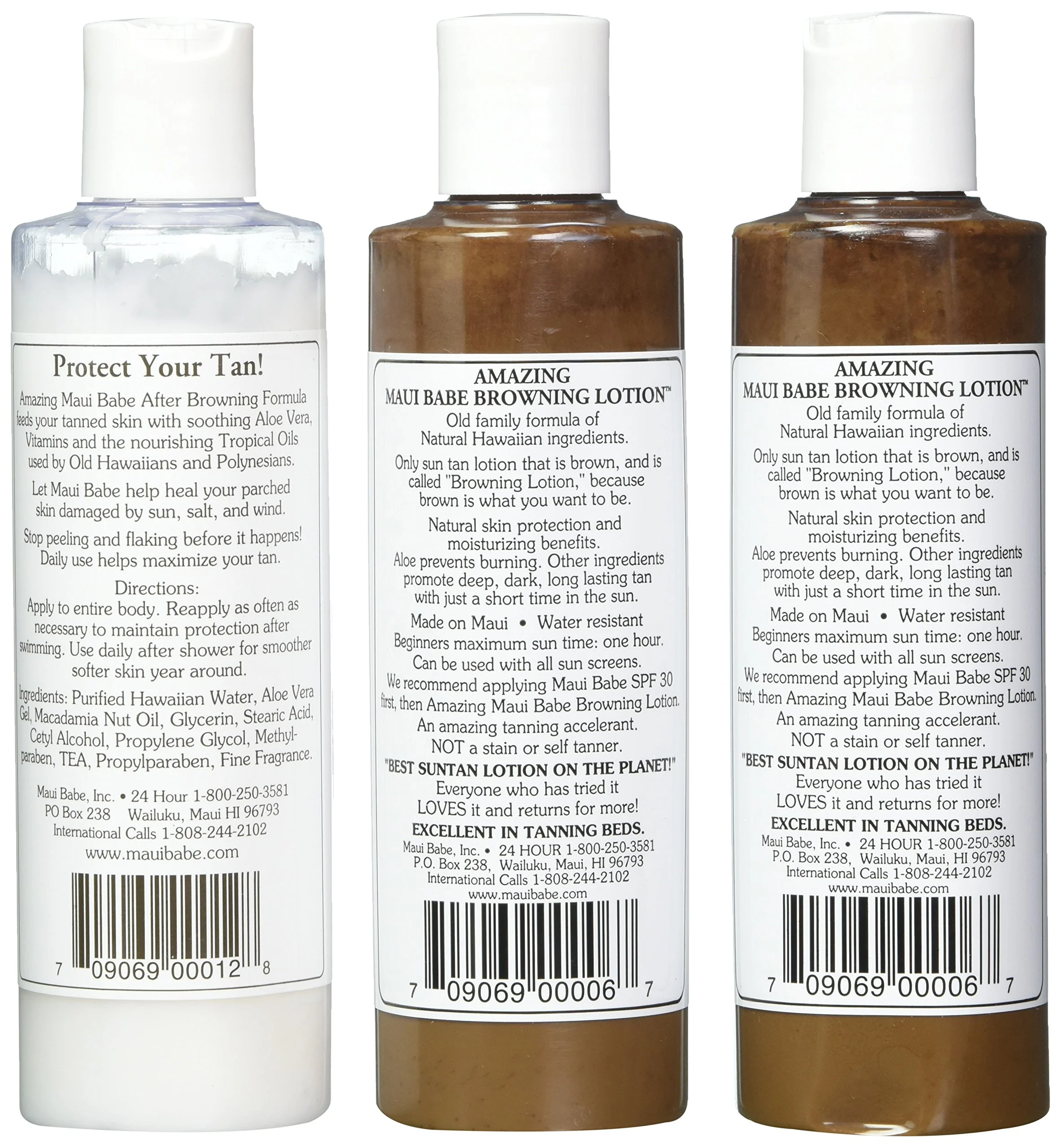 Maui Babe Tanning Pack (2 Browning Lotions 8 oz, 1 After Browning Lotion 8 oz), (Pack of 3) - Image 2