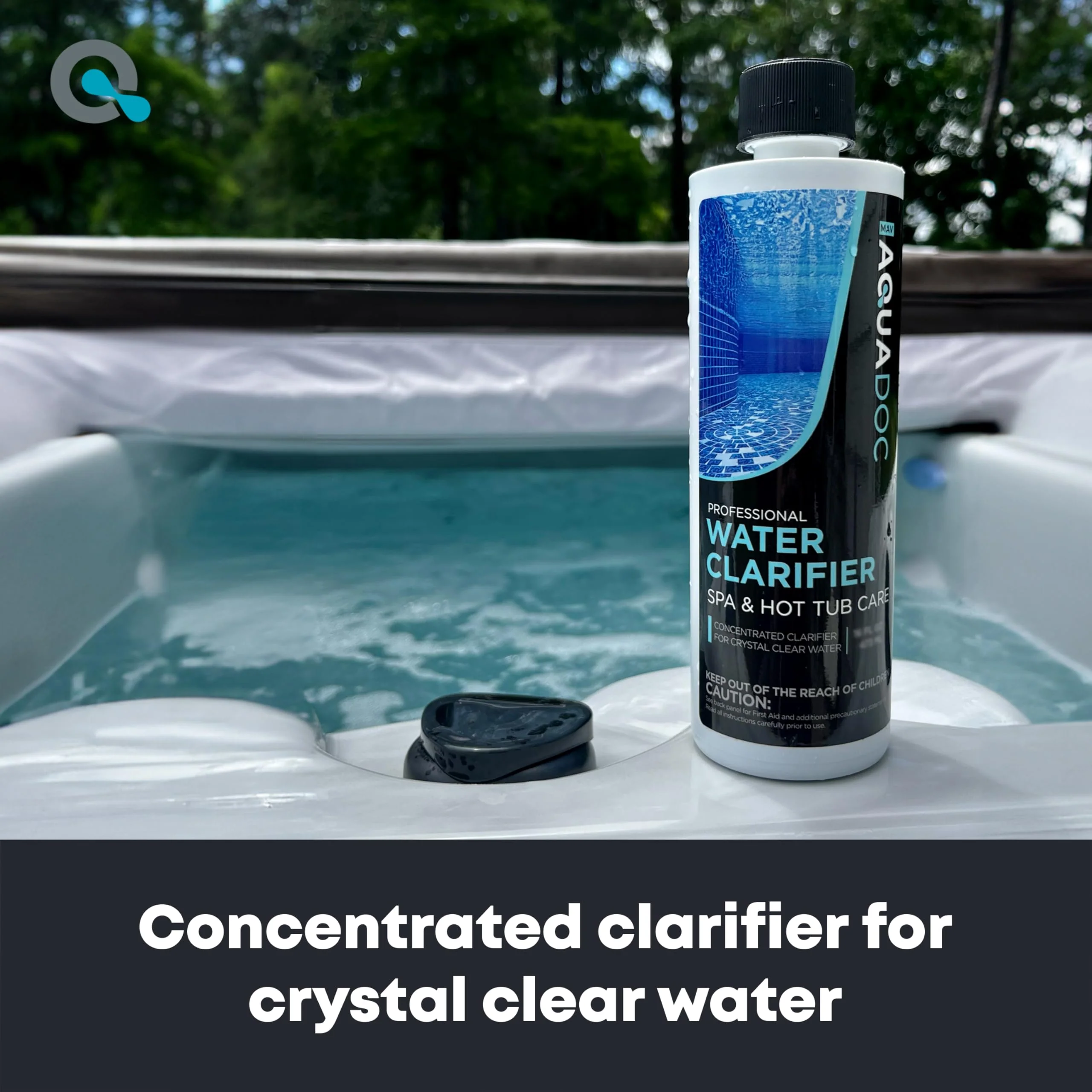 MAV AquaDoc Spa Clarifier & Hot Tub Clarifier for Fast Acting Cloudy Water Treatment, The Spa Clarifier Hot Tub Owners Love, Use Our Hot Tub Water Clarifier to Keep Your Spa Clear & Balanced - 32oz - Image 6