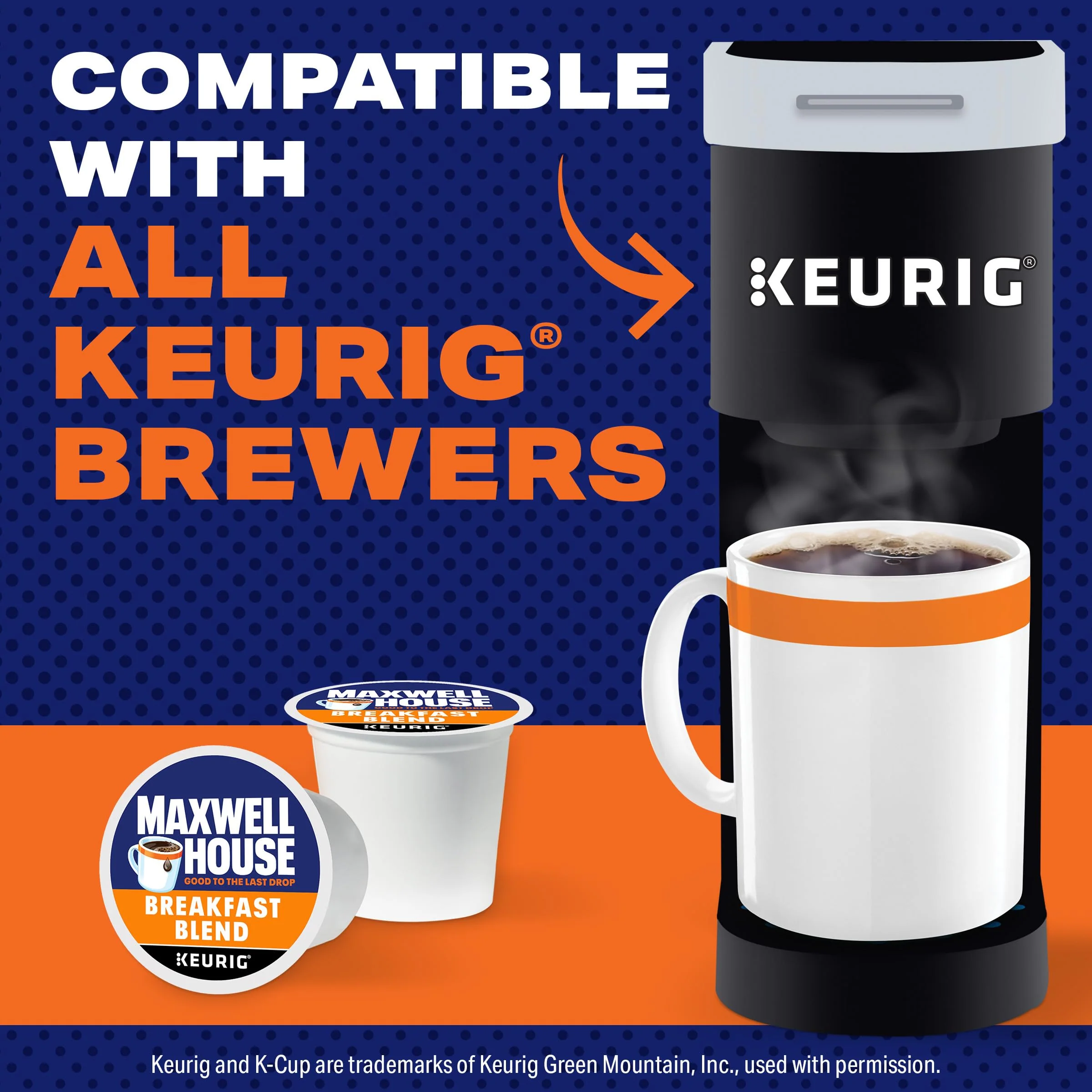 Maxwell House Breakfast Blend Mild Roast K-Cup Coffee Pods, 84 ct Box - Image 6