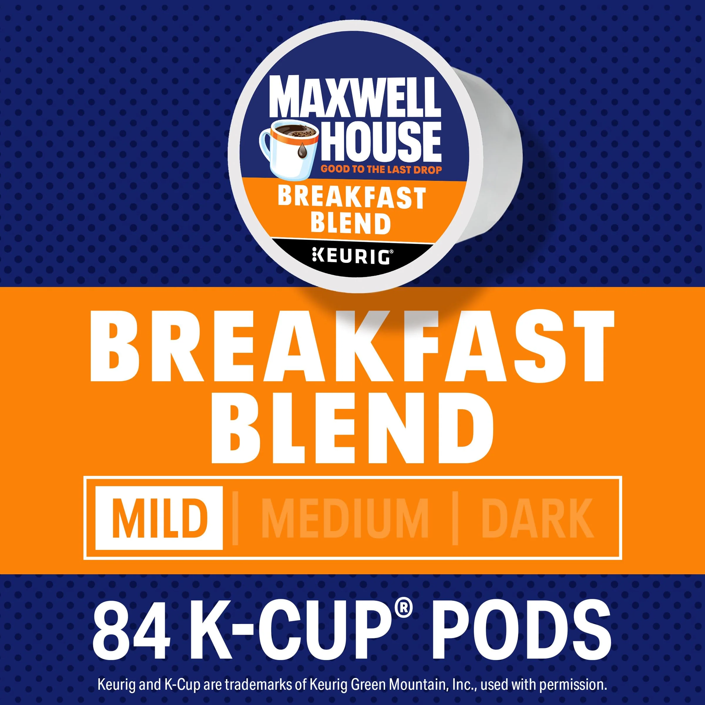 Maxwell House Breakfast Blend Mild Roast K-Cup Coffee Pods, 84 ct Box - Image 8