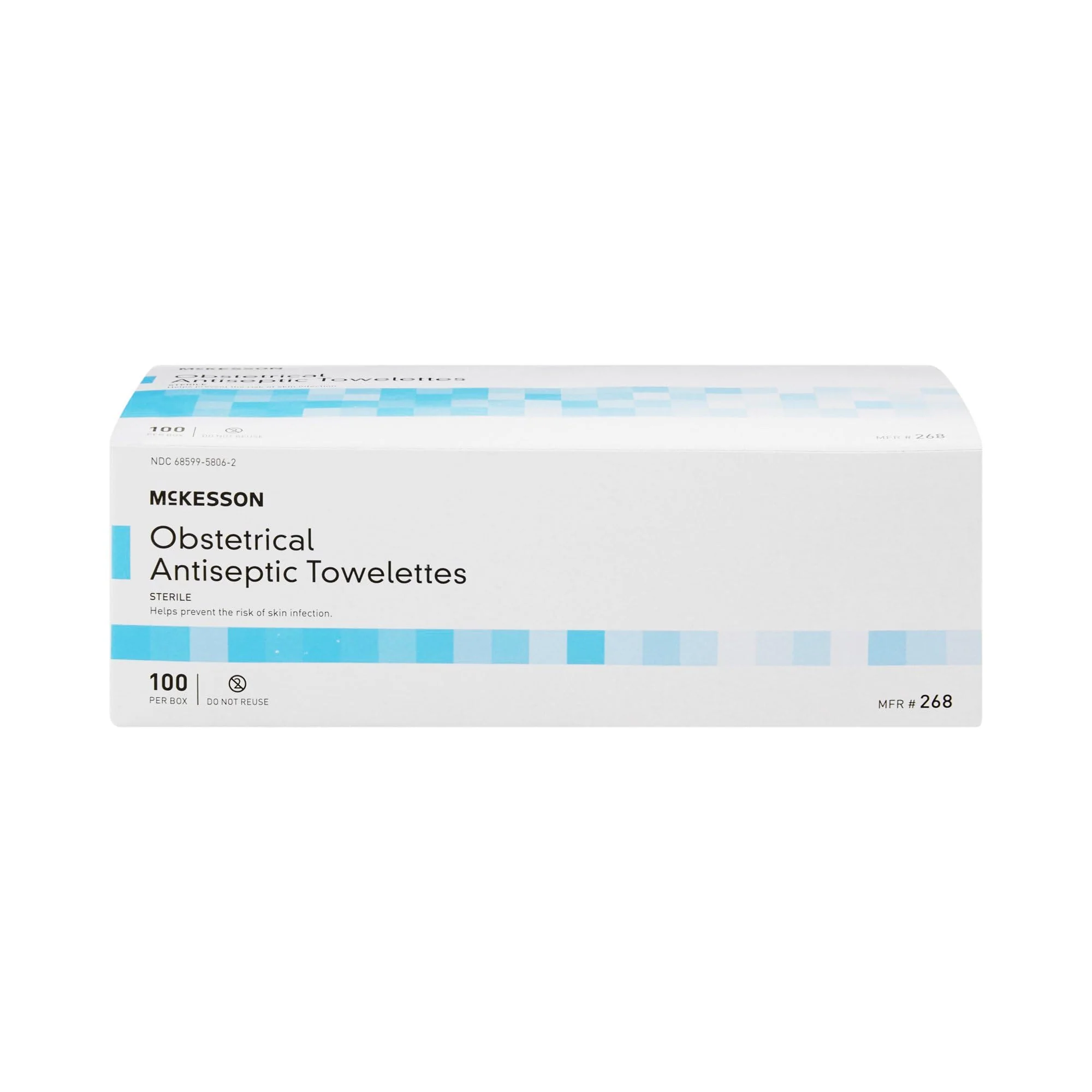 McKesson Obstetrical Antiseptic Towelettes Wipes, Sterile, Individual Packet, Clean Scent, 100 Count, 10 Packs, 1000 Total - Image 4
