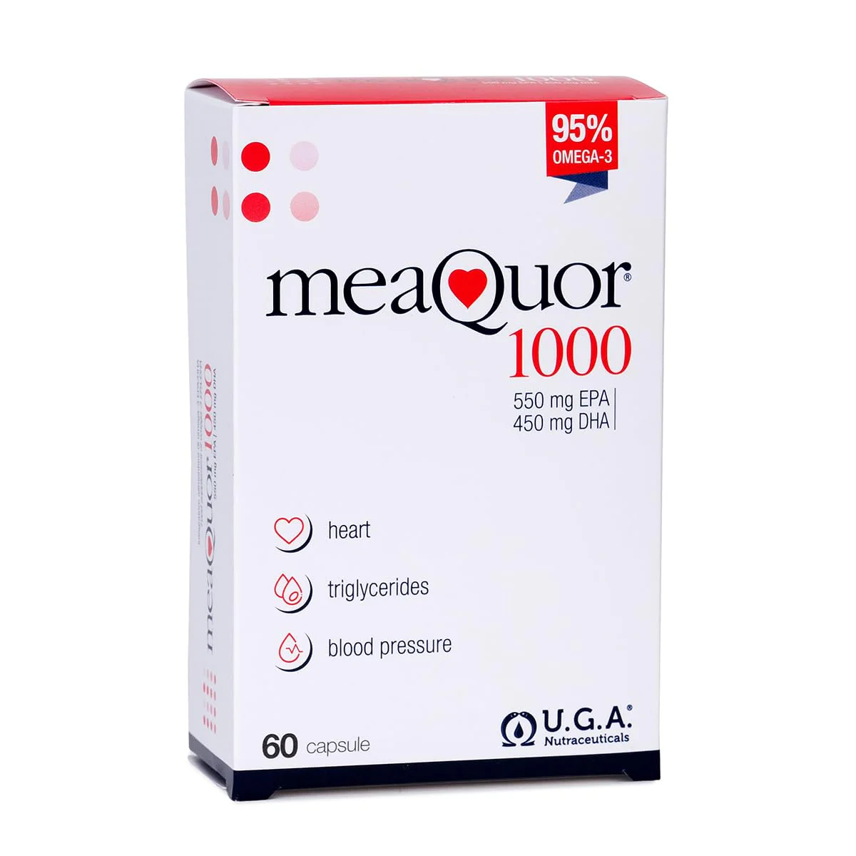 Meaquor 1000 Omega 3 Fish Oil Capsules IFOS Certified - Omega3 1000mg Supplement with EPA and DHA - No Aftertaste (60 Softgel Caps) - Image 2