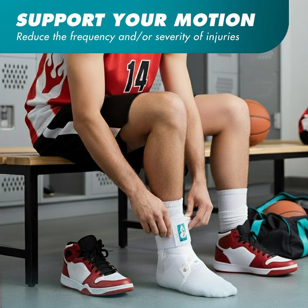 Med Spec ASO Ankle Stabilizer (X-Small, White) – Lace Up Ankle Brace for Sprained Ankle and Peroneal Tendonitis, Orthopedic Ankle Support for Men, Women, Adults, Teens and Kids, Sports Injury Recovery, 264001 - Image 5