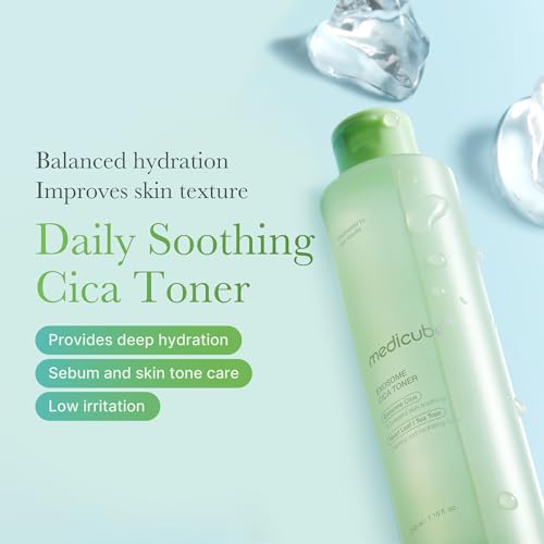 medicube Exosome CICA Toner | Daily Soothing Toner with Exosome CICA, Heartleaf, Tea Tree, 12 Kinds of CICA | Low Irritation, Sebum Care Korean Skin Care, for Stressed Skin (210ml / 7.10 fl.oz.) - Image 8