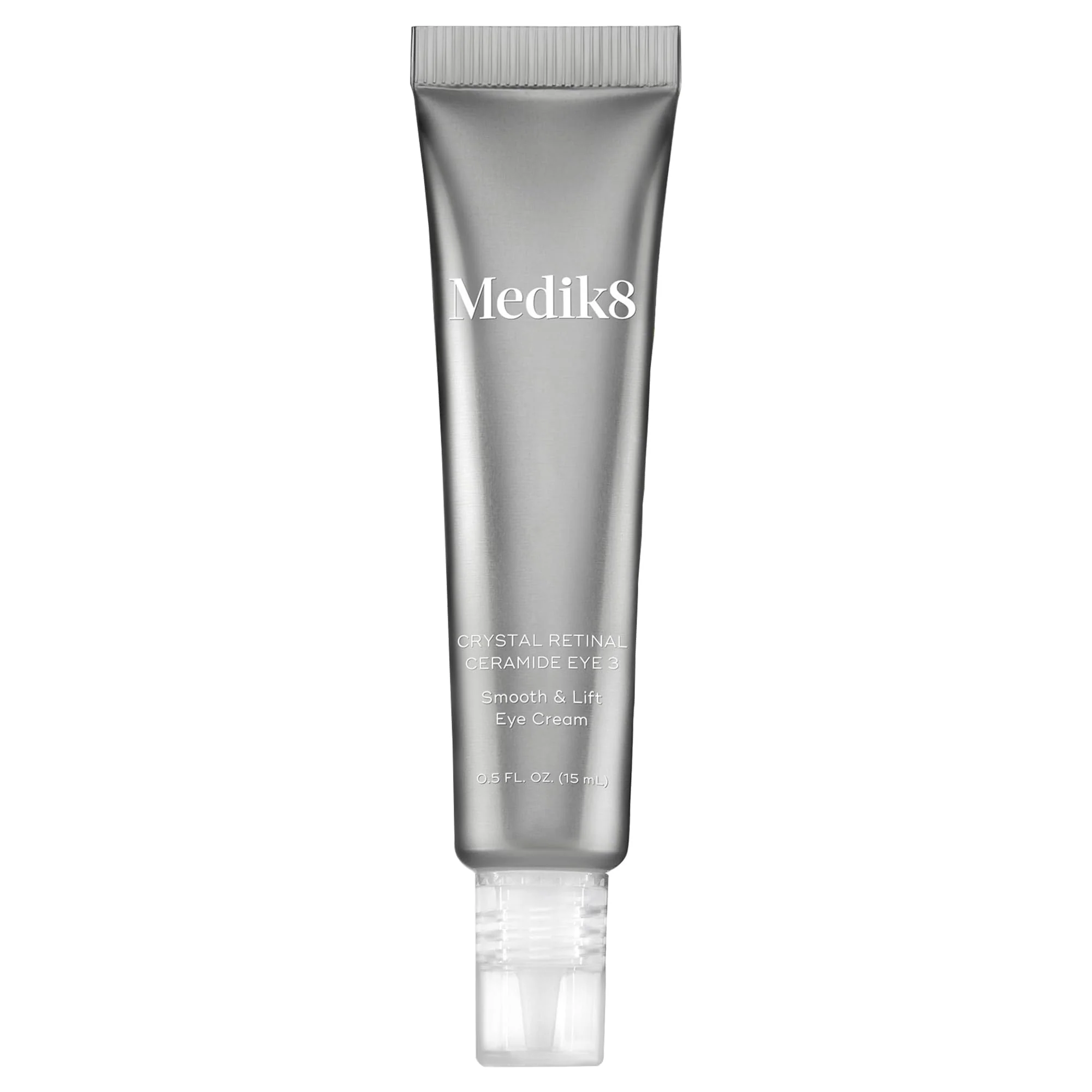 Medik8 Crystal Retinal Ceramide Eye 3 - Lifting Eye Cream with Vitamin A - Smoothing Under Eye Cream for Wrinkles and Sensitive Skin - 0.5 oz