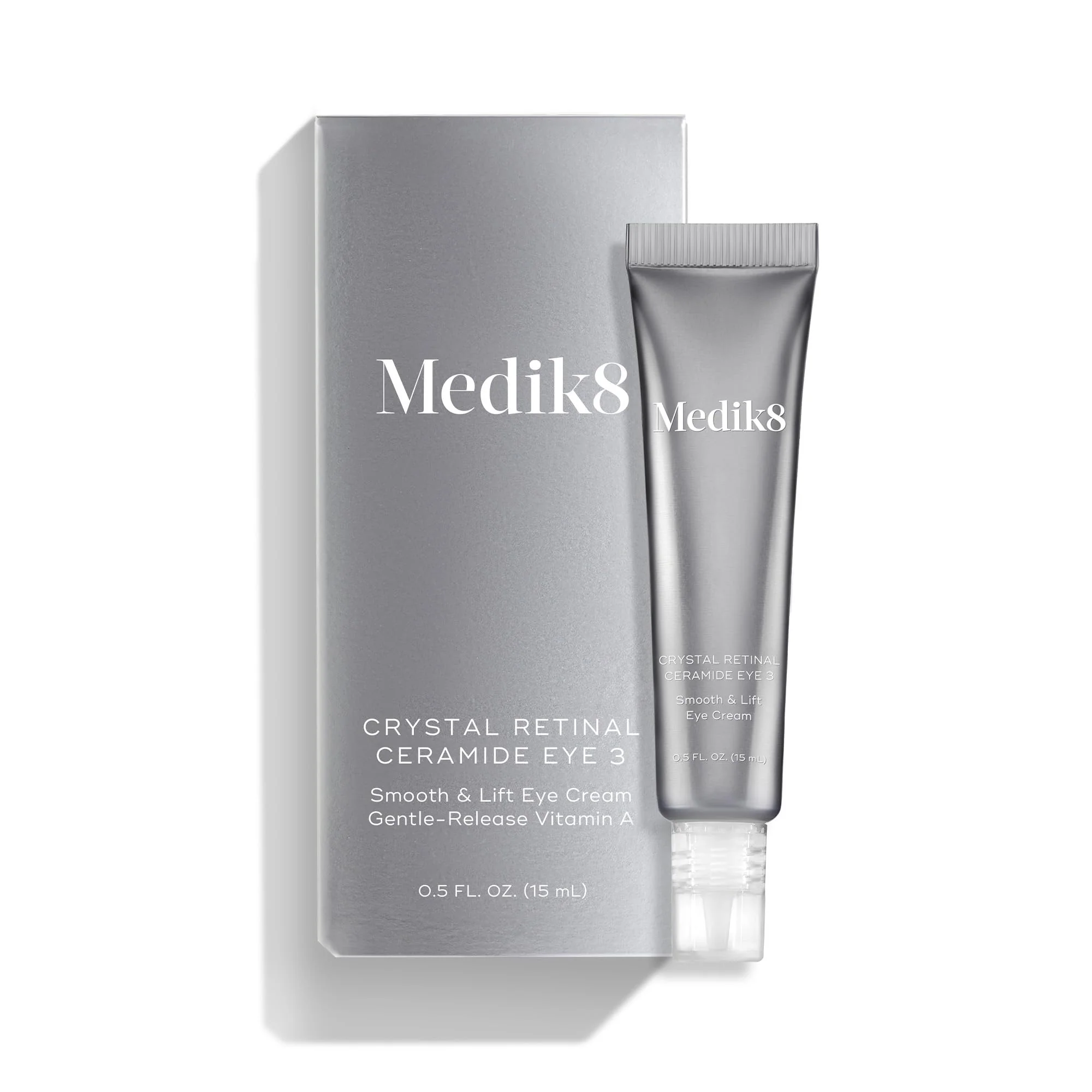 Medik8 Crystal Retinal Ceramide Eye 3 - Lifting Eye Cream with Vitamin A - Smoothing Under Eye Cream for Wrinkles and Sensitive Skin - 0.5 oz - Image 2