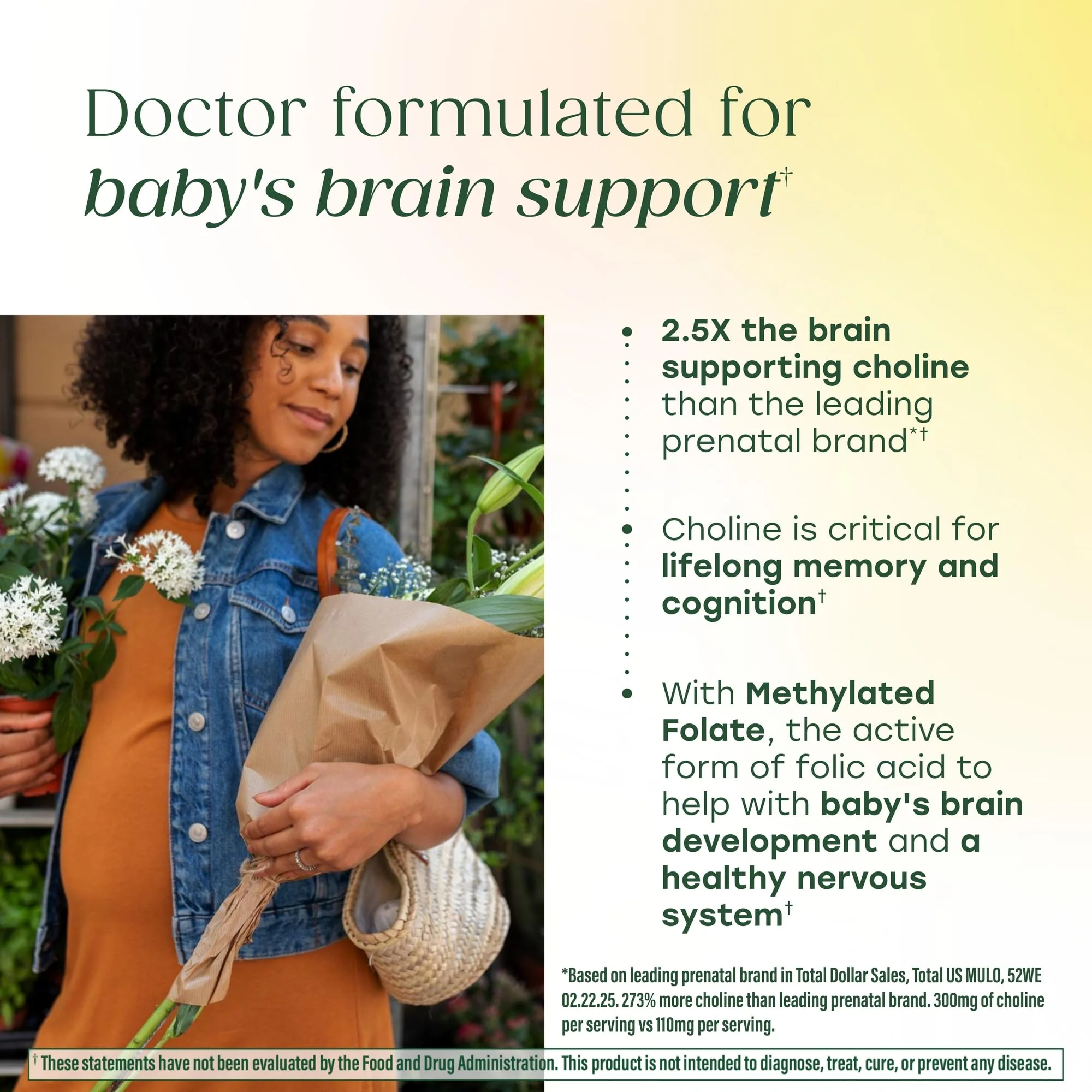 MegaFood Baby & Me 2 Prenatal Vitamin and Minerals - Vitamins for Women - with Folate (Folic Acid Natural Form), Choline, Iron, Iodine, and Vitamin C, Vitamin D and more - 60 Tabs (30 Servings) - Image 5
