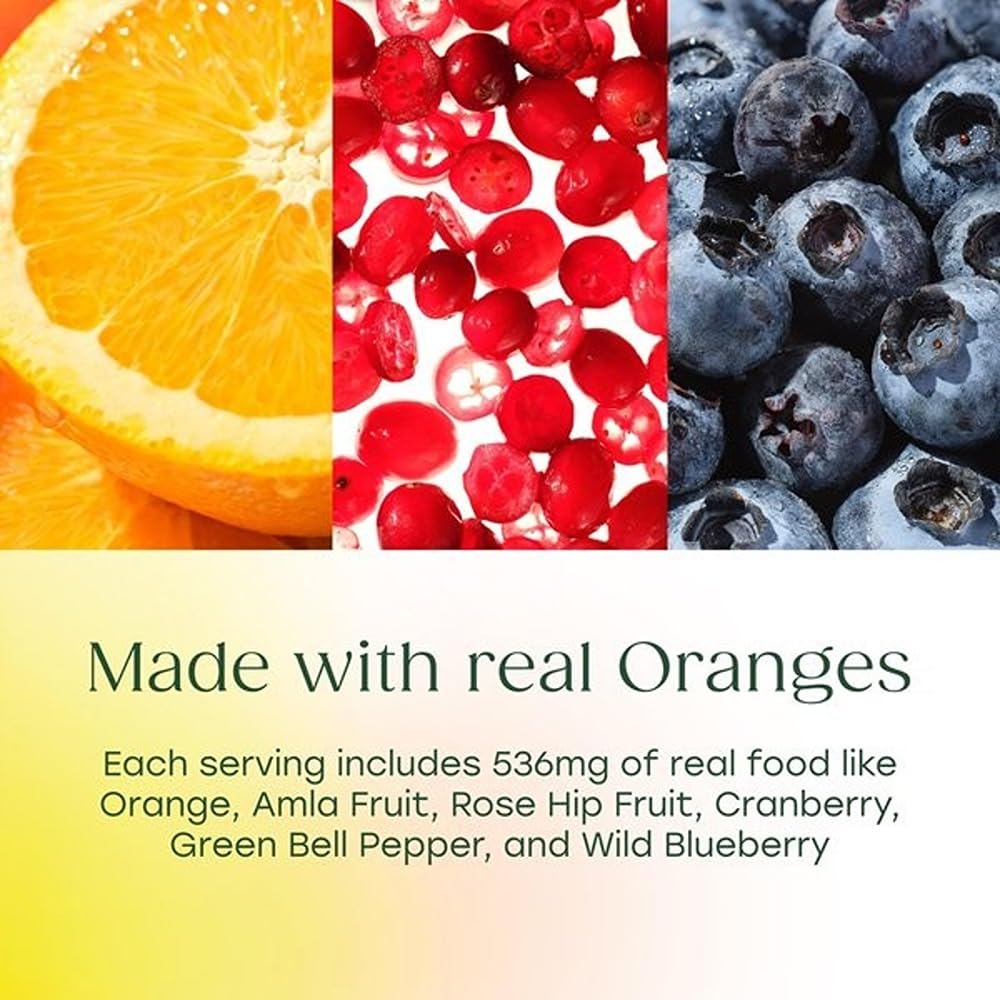 MegaFood Complex C - Vegan Vitamin C Immune Support Supplement, Vitamin C Supplement Made with Real Food Including Orange, Cranberry & Brown Rice, Gluten-Free - 30 Tablets, 30 Servings - Image 6