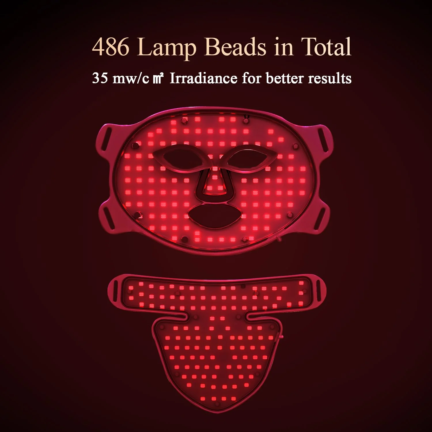 MEGELIN Led Red Light Therapy Face & Neck Mask, 7 Colors Led Light Therapy Facial Mask, Infrared Red Light Therapy Mask, Infrared Light Skin Rejuvenation(White) - Image 6