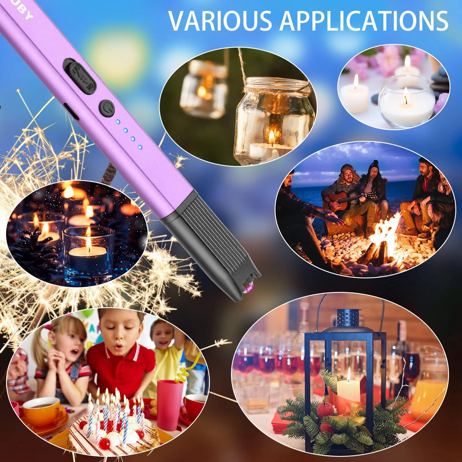 MEIRUBY Electric Candle Lighter - 2 Pack Gift Set Parents, aka Moms & Dads, and Candle Lovers for Christmas & Birthday - Image 3