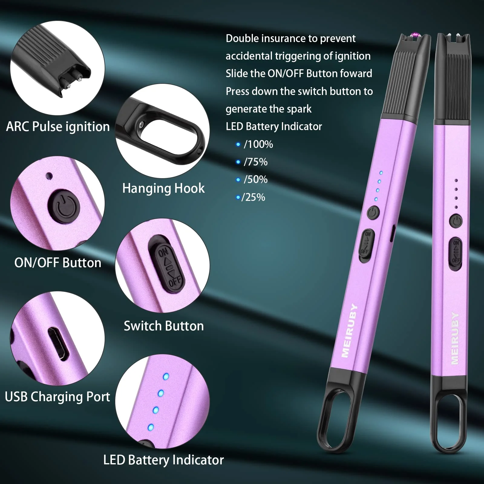 MEIRUBY Electric Candle Lighter - 2 Pack Gift Set Parents, aka Moms & Dads, and Candle Lovers for Christmas & Birthday - Image 7