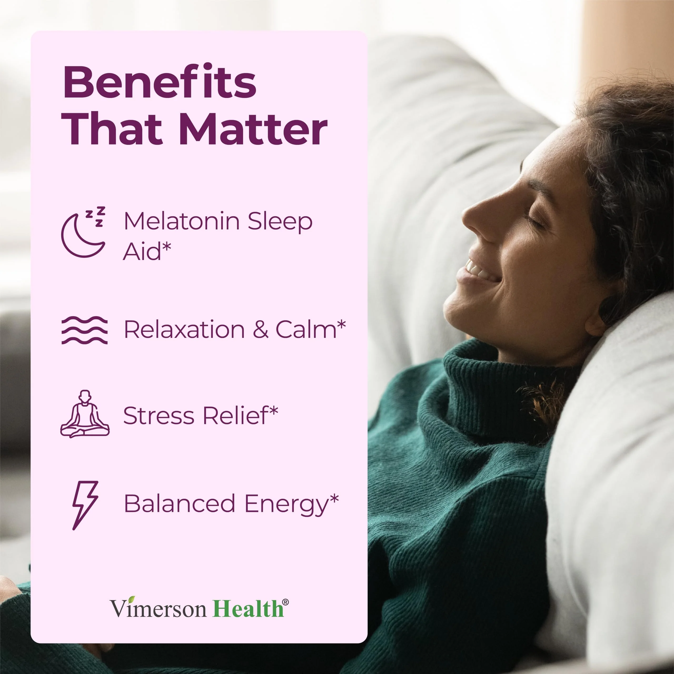 Melatonin 3mg Sleep Aid with L-Theanine & Valerian Root – Turmeric Curcumin Supplement with Ginger & Black Pepper – Organic Turmeric Supplement for Sleep, Calm and Stress Relief Support – 2 Pack - Image 9