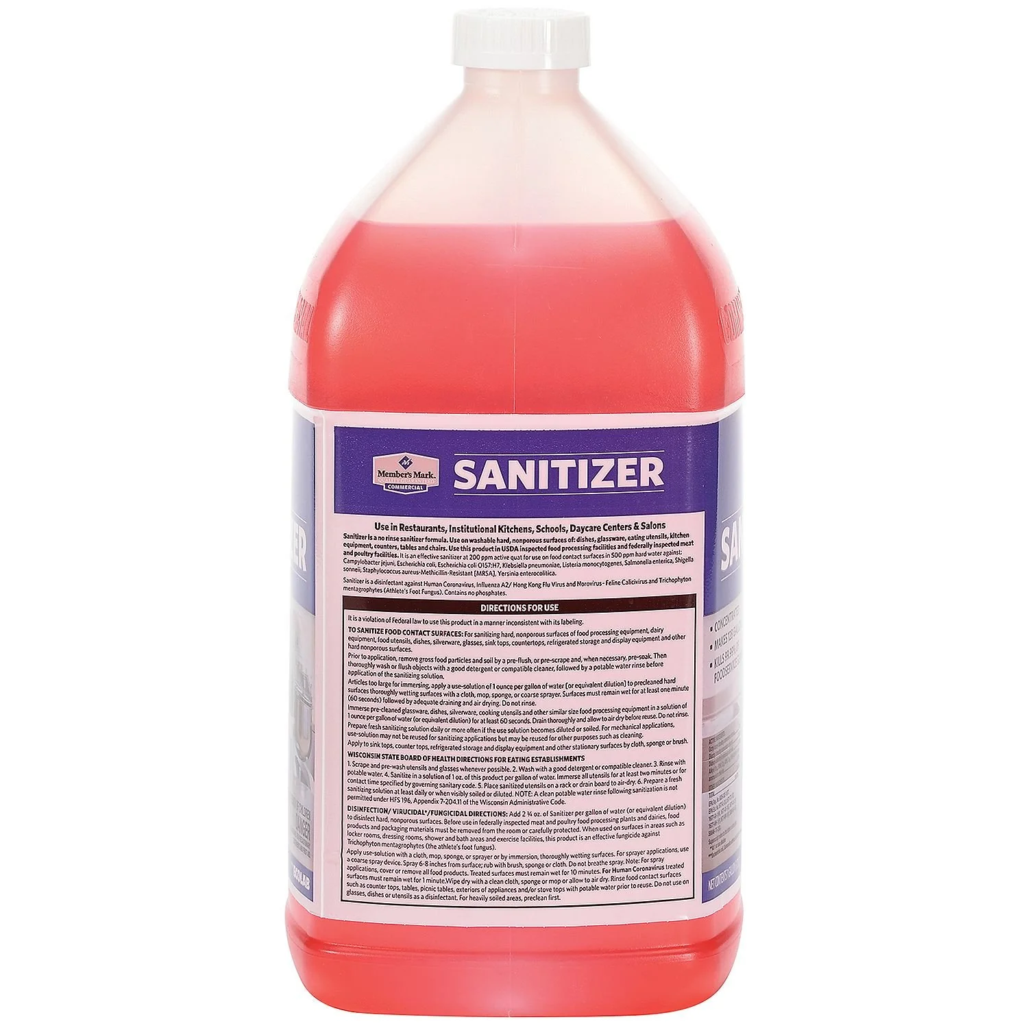 Member's Mark Commercial Sanitizer (128 Ounce) (2 Pack) - Image 3