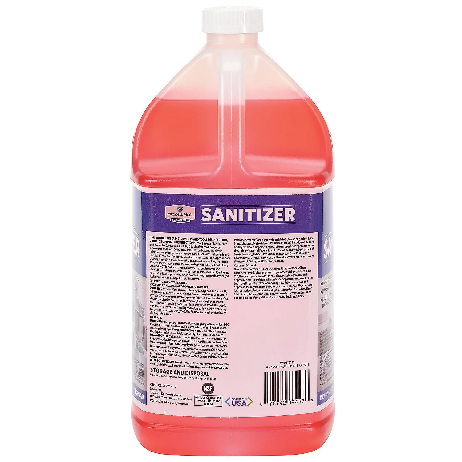 Member's Mark Commercial Sanitizer (128 Ounce) (2 Pack) - Image 4
