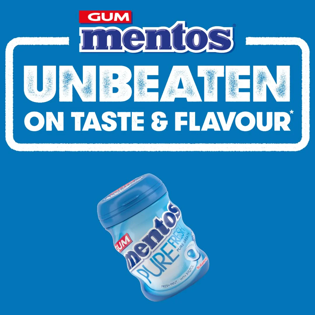 Mentos Pure Fresh Fresh Mint Chewing Gum 35 Pieces – Sugar-Free, Refreshing, Gluten-Free Sweet Treat, with Xylitol, 90 g (Pack of 6) - Image 5
