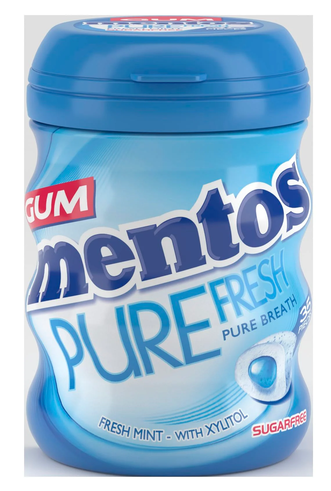 Mentos Pure Fresh Fresh Mint Chewing Gum 35 Pieces – Sugar-Free, Refreshing, Gluten-Free Sweet Treat, with Xylitol, 90 g (Pack of 6) - Image 6