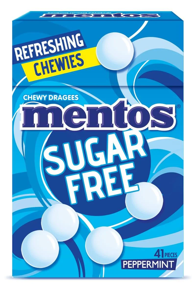 Mentos Sugar Free Peppermint Chews, Breath Freshening Sweets, Suitable for Vegetarians - 10 x 45 g - Image 5
