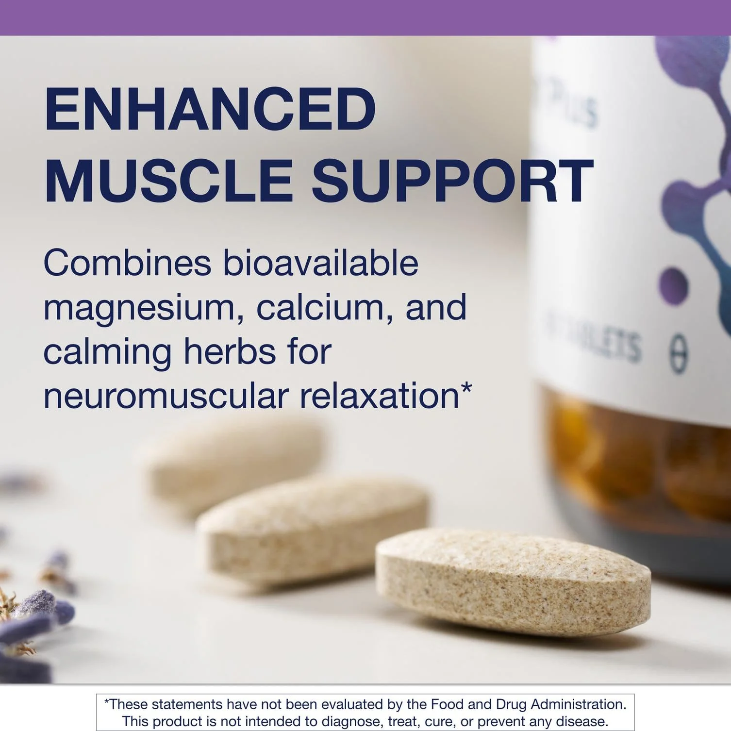 Metagenics MyoCalm Plus - Muscle Relaxation & Stress Support with Passionflower, Valerian, Lemon Balm, Magnesium & Calcium - Supports Sleep Quality - Non-GMO, Gluten-Free, Vegetarian - 60 Tablets - Image 6