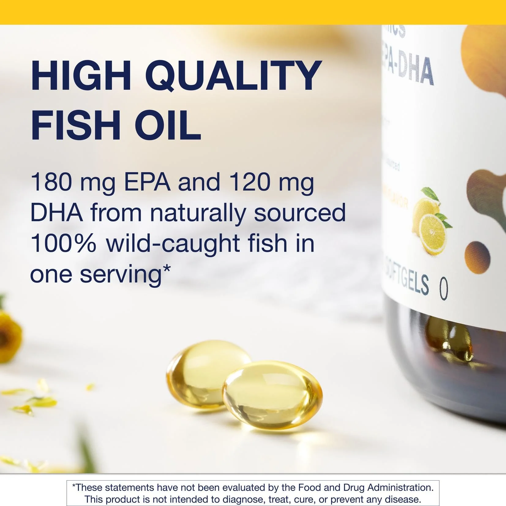 Metagenics OmegaGenics Fish Oil EPA-DHA 300-180 mg EPA & 120 mg DHA per Softgel - Supports Heart, Brain, Eye, Joint & Immune Health* - Non-GMO, Gluten-Free - GMP Certified Facility - 270 Softgels - Image 6