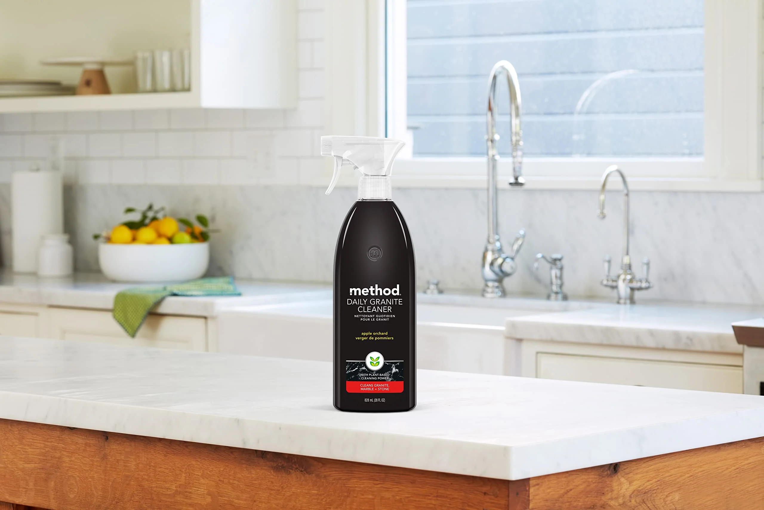 Method Daily Granite Cleaner Spray, Apple Orchard, Cleaning Agent for Granite, Marble, and Other Sealed Stone, 28 fl oz Spray Bottles (Pack of 8) - Image 2