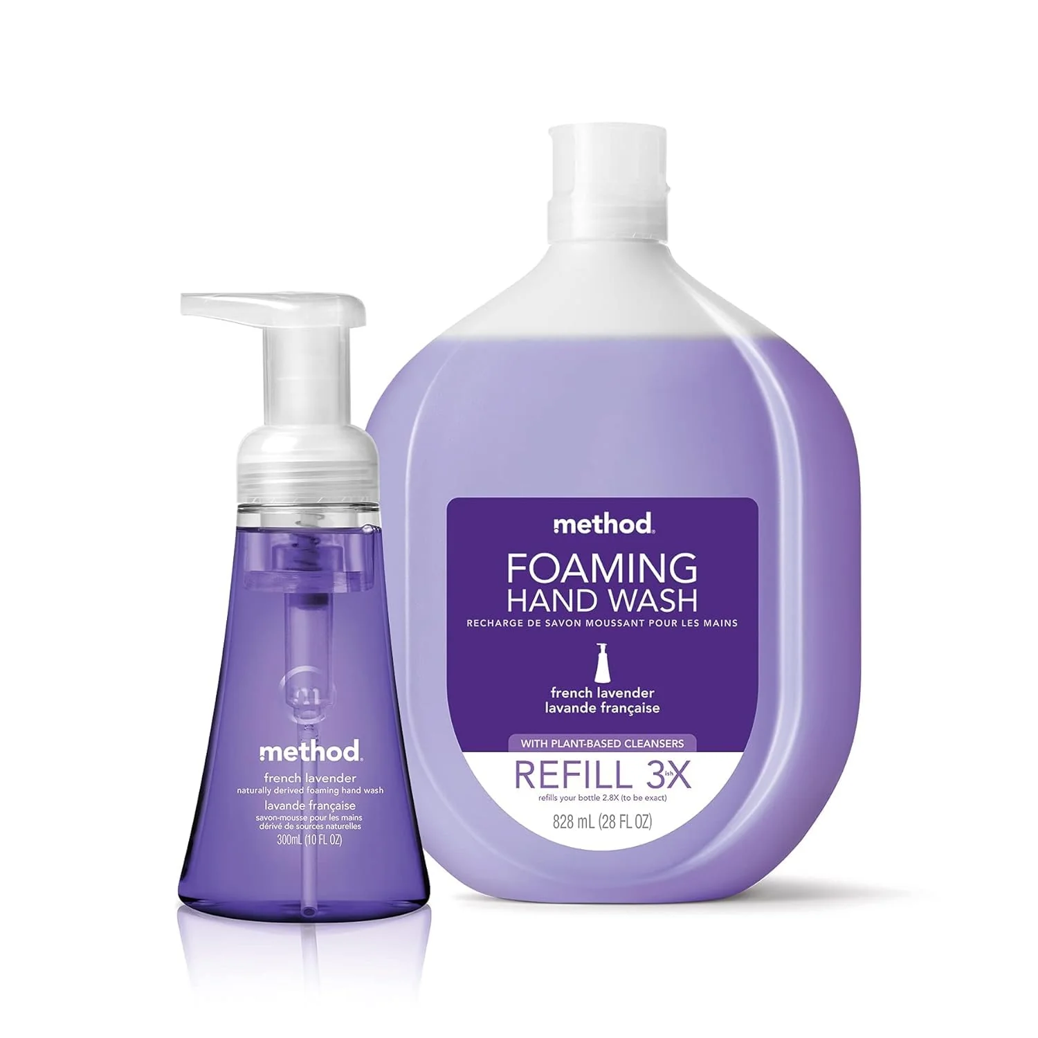 Method Foaming Hand Soap, Green Tea + Aloe, 10 Ounce (Pack of 3) - Image 3