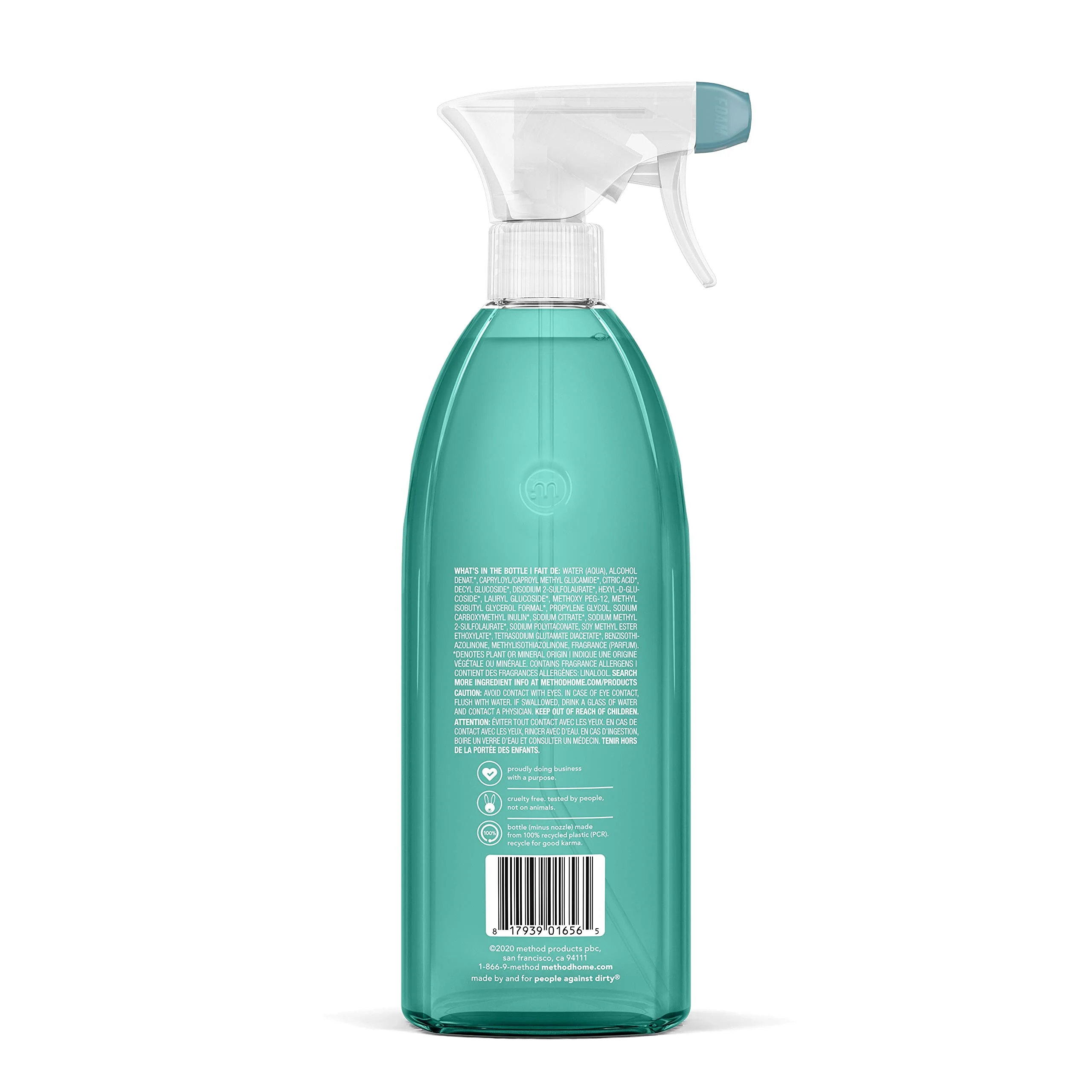 Method Foaming Tub + Tile Cleaner, Cleans Mold + Mildew Stains, Eucalyptus Mint Scent, 28 Fl Oz (Pack of 8) - Image 6