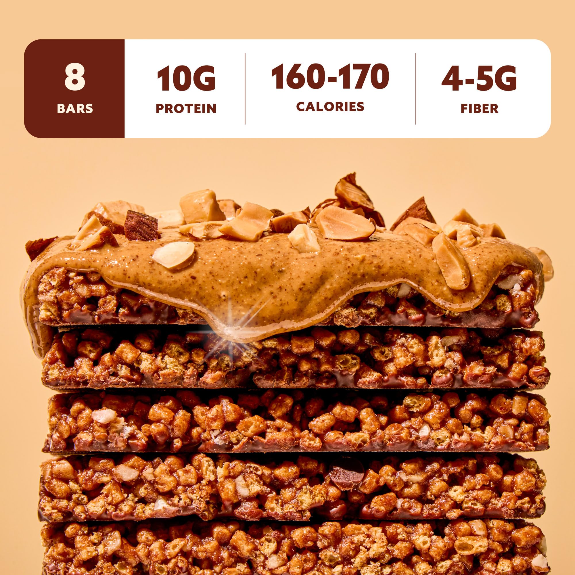 Mezcla Puff-Crispy Plant Based Protein Bars - Variety Pack - Healthy Snacks for Adults & Kids - Granola Bars for School, Travel, & Office Snacks - Gluten Free, Vegan, Non GMO, 10g Protein - 16 Count - Image 4