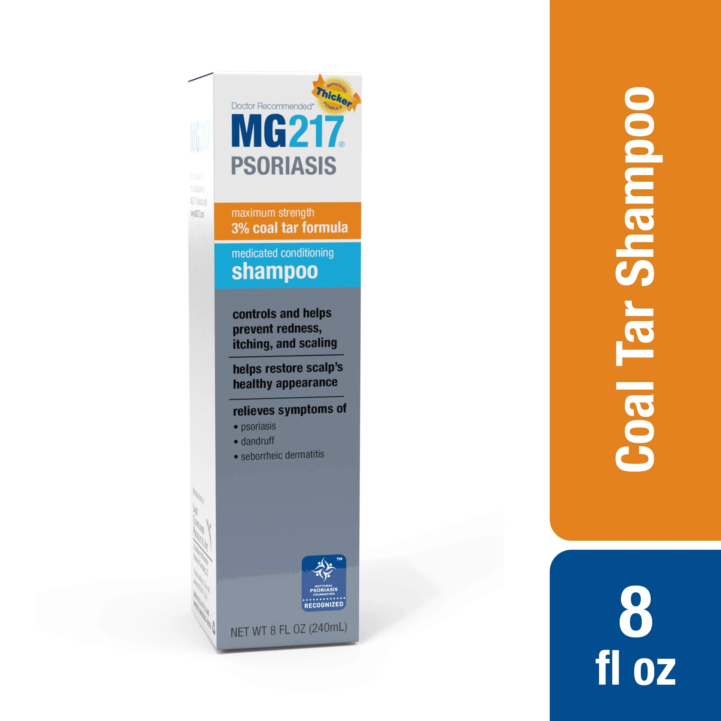 MG217 Psoriasis Medicated Conditioning 3% Coal Tar Shampoo 8 Fl Oz - Image 10