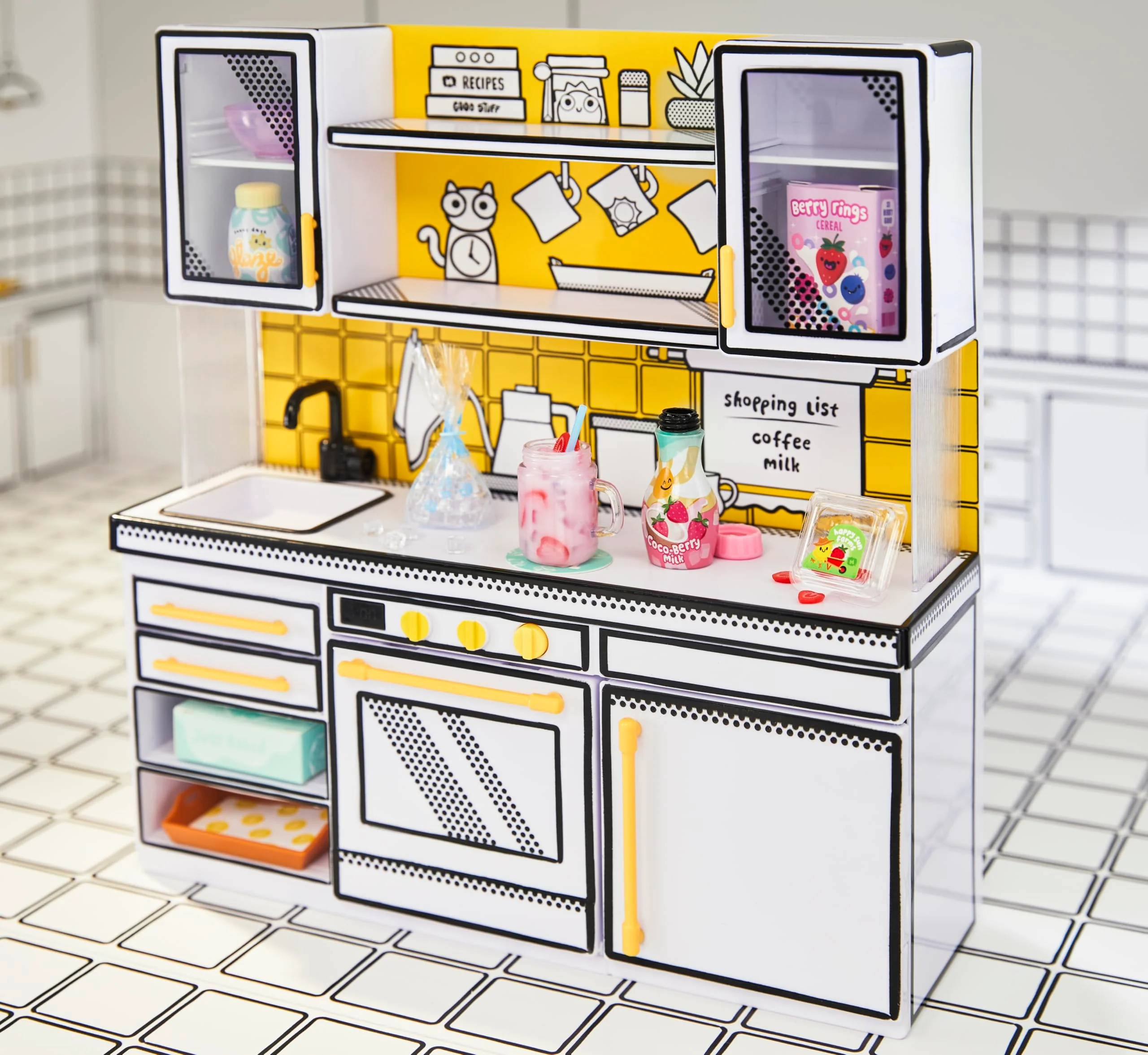 MGA's Miniverse Make It Mini Kitchen, Kitchen Playset, w/UV Light, Collectibles, DIY, Resin Play, Exclusive, Mystery Recipe, Mini Oven Mitts, NOT Edible, 8+ - Image 3