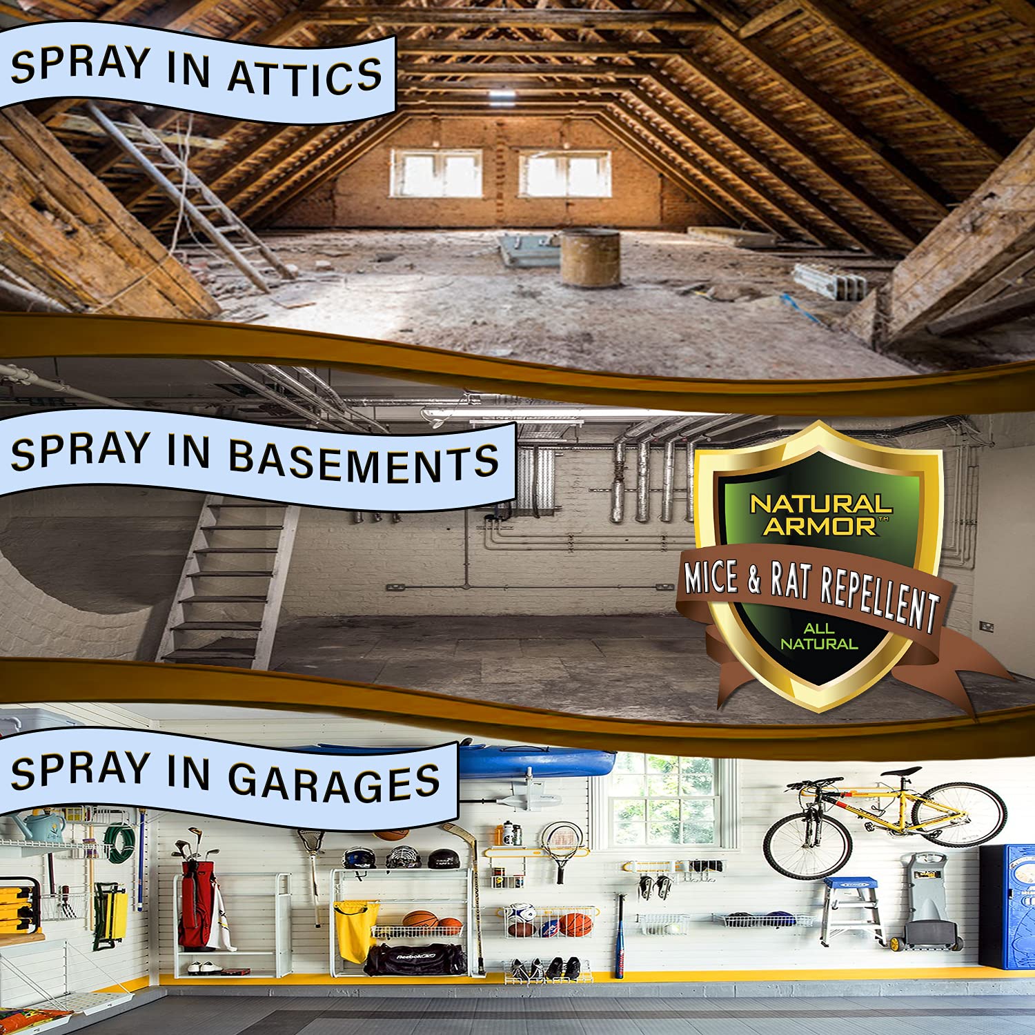 Mice & Rat Repellent. Peppermint Repellent for Mice/Mouse, Rats & Rodents. Natural Spray for Indoor & Outdoor Use. 128 OZ Gallon Trigger Sprayer Ready to Use - Image 6