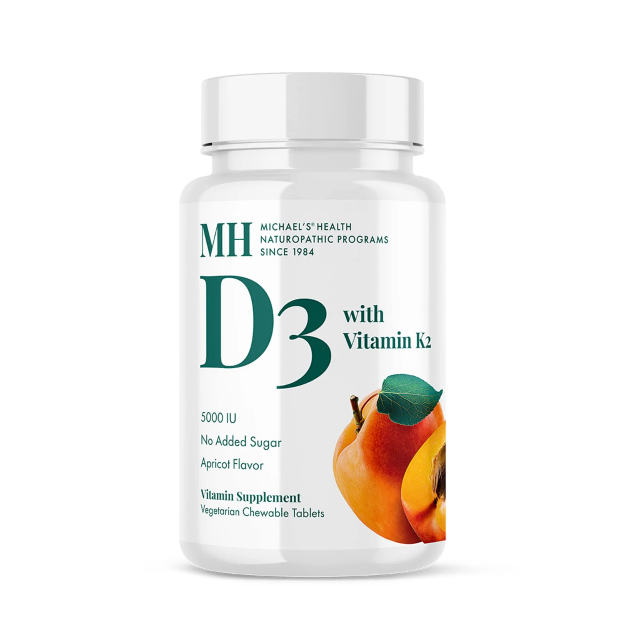 Michael's Naturopathic Progams Vitamin D3 5000 IU with Vitamin K2 Tablets, 90 Count