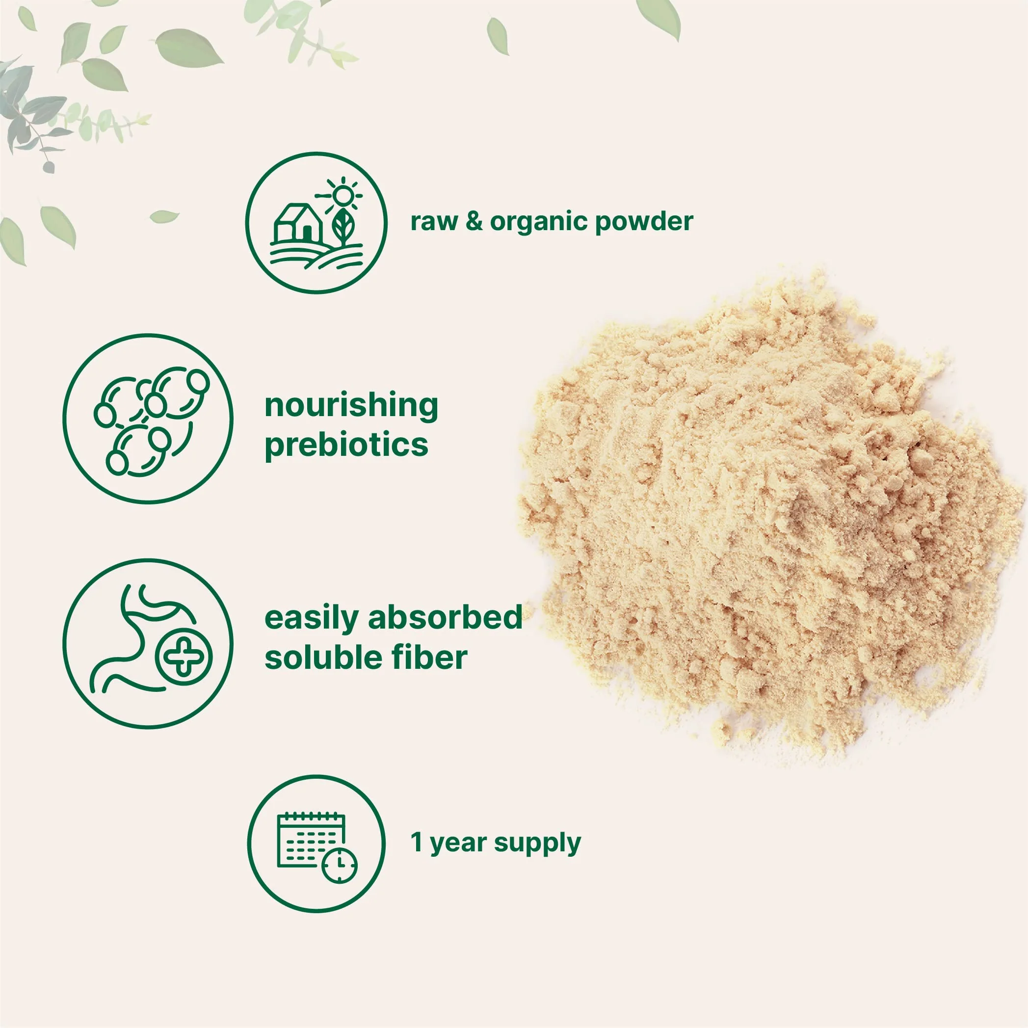 Micro Ingredients Organic Acacia Senegal Fiber Powder, 2 lb | Instant Soluble Fiber | Plant-Based Prebiotic for Gut & Digestive Health | Non-GMO, Gluten-Free, Vegan - Image 5