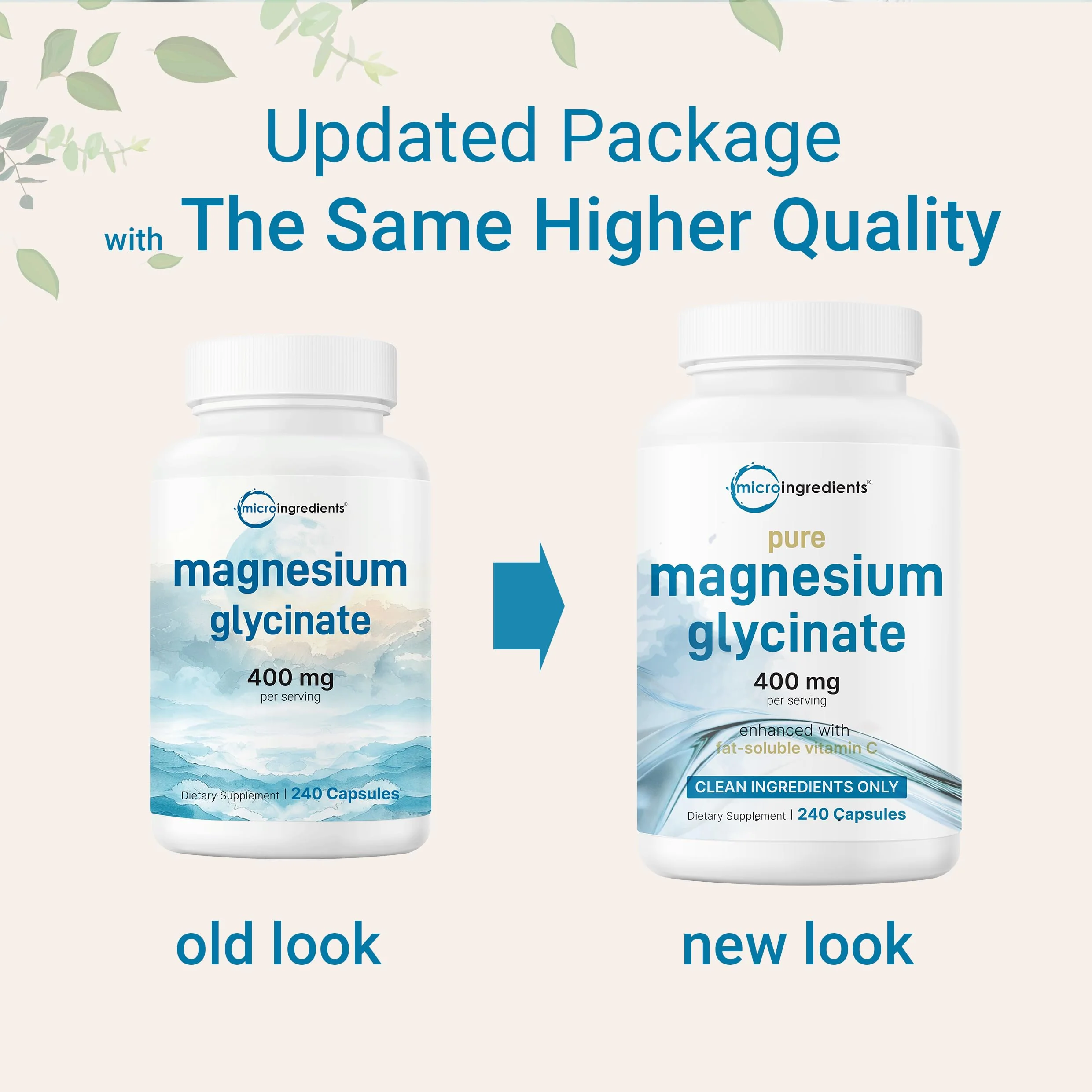 Micro Ingredients Pure Magnesium Glycinate 400mg Per Serving, 240 Capsules | Chelated Mineral Supplements with Elemental Form | Non-GMO, Filler Free - Image 8