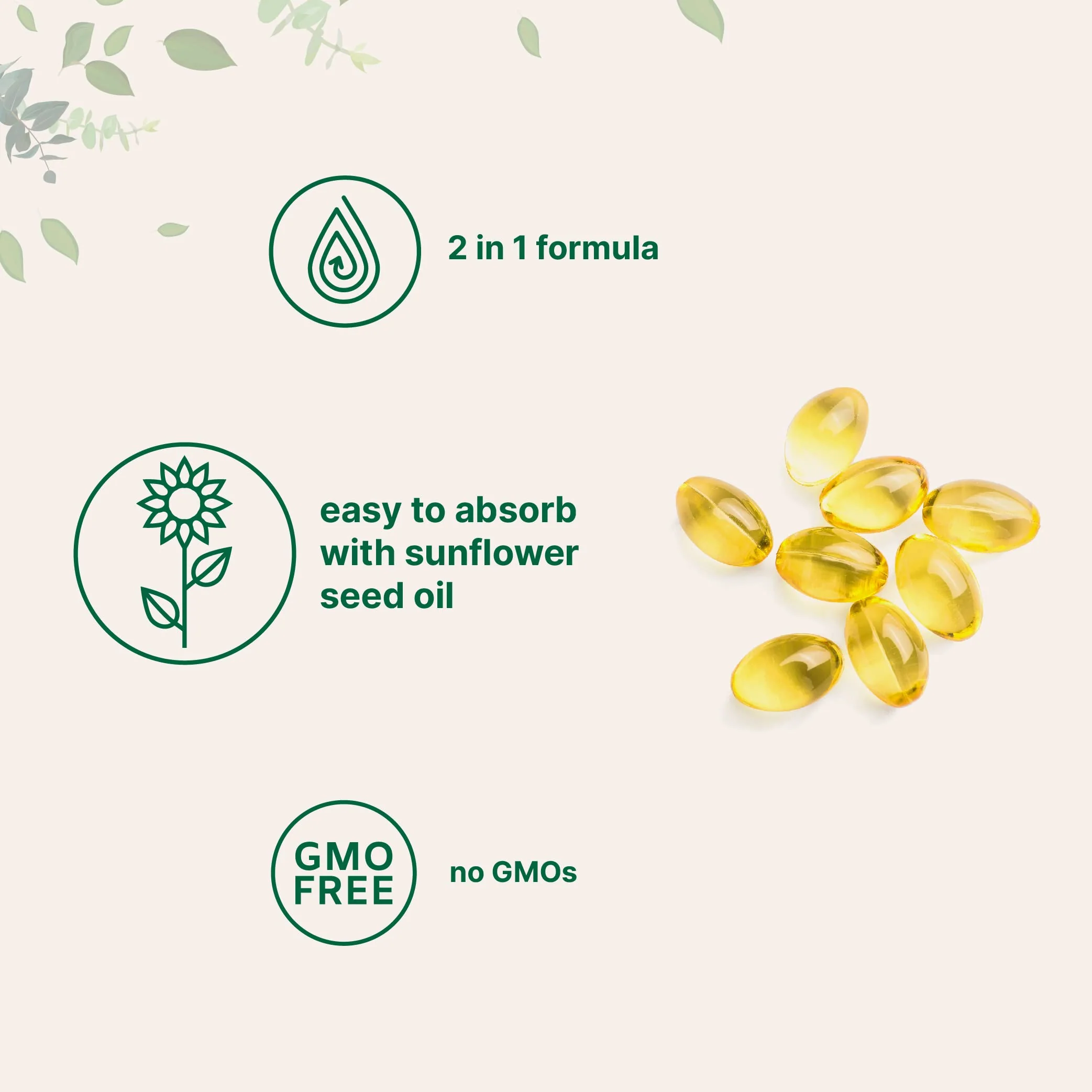 Micro Ingredients Vitamin D3 5,000 IU + K2 MK-7 100 mcg, 2 Pack (600 Softgels) | Liquid-Filled with Sunflower Oil | 2-in-1 Vitamins D & K Complex | Extra Strength, Easy to Swallow, Non-GMO, No Gluten - Image 6