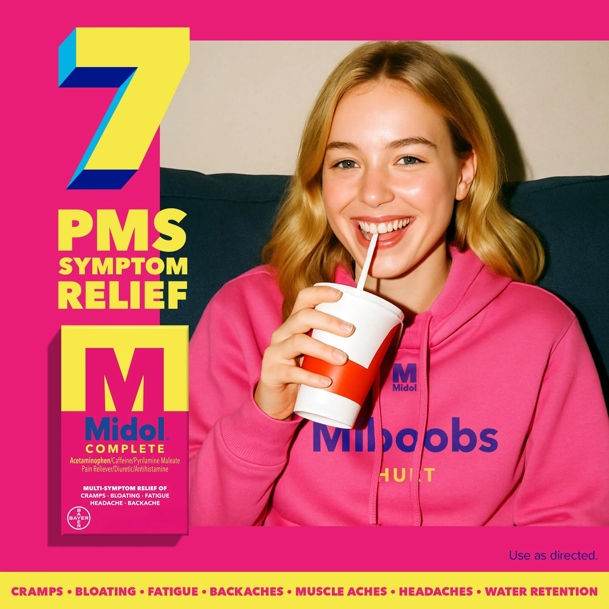 Midol Complete Menstrual Pain Relief Caplets, 40 Count - Provides Cramp, Headache, and Bloating Relief - Image 2