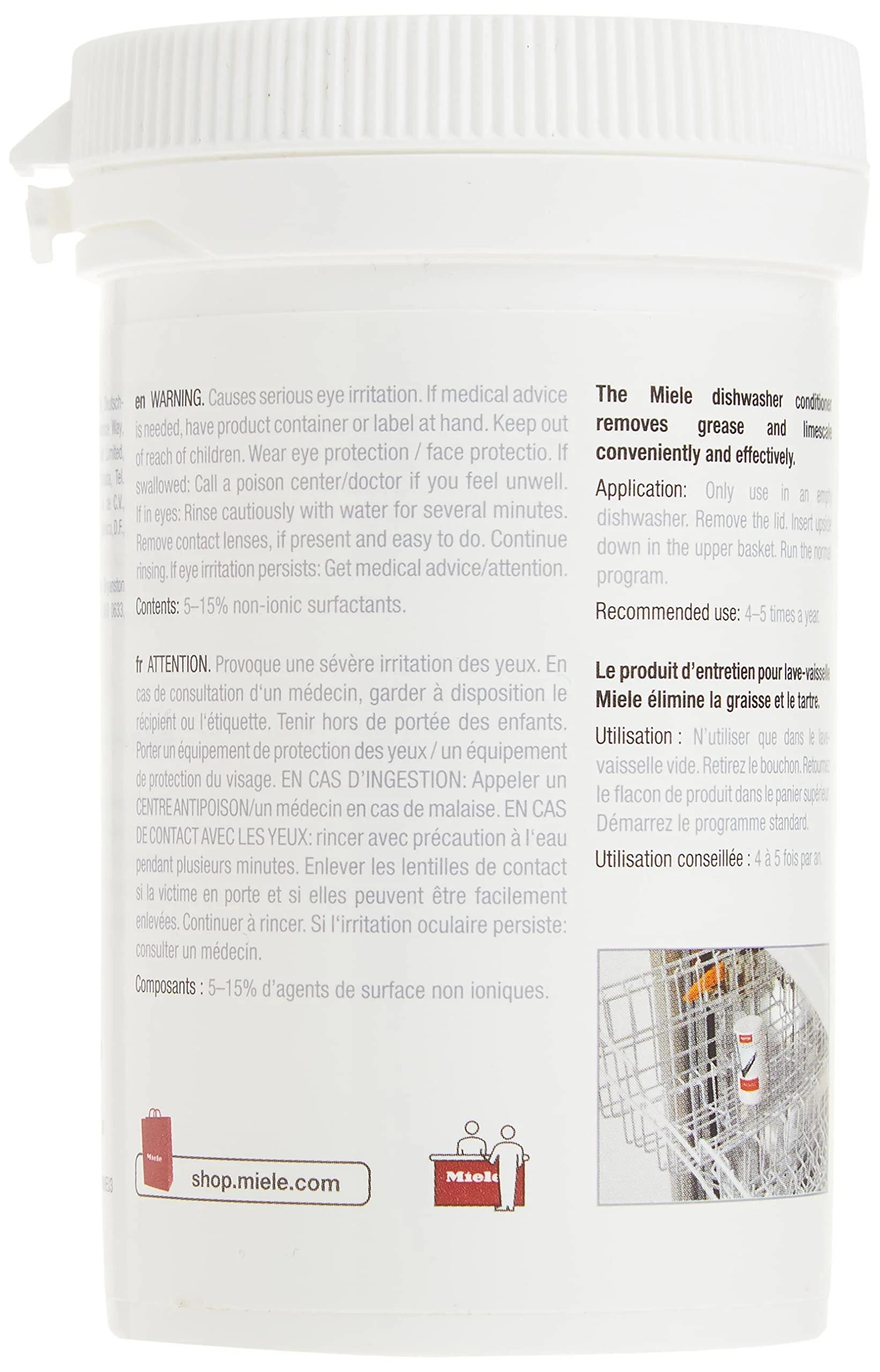 Miele DishClean Dishwasher Cleaner, Care Product for the Optimal Functioning of Dishwashers, Removing Odors and Limescale Deposits, 5.6 oz - Image 5
