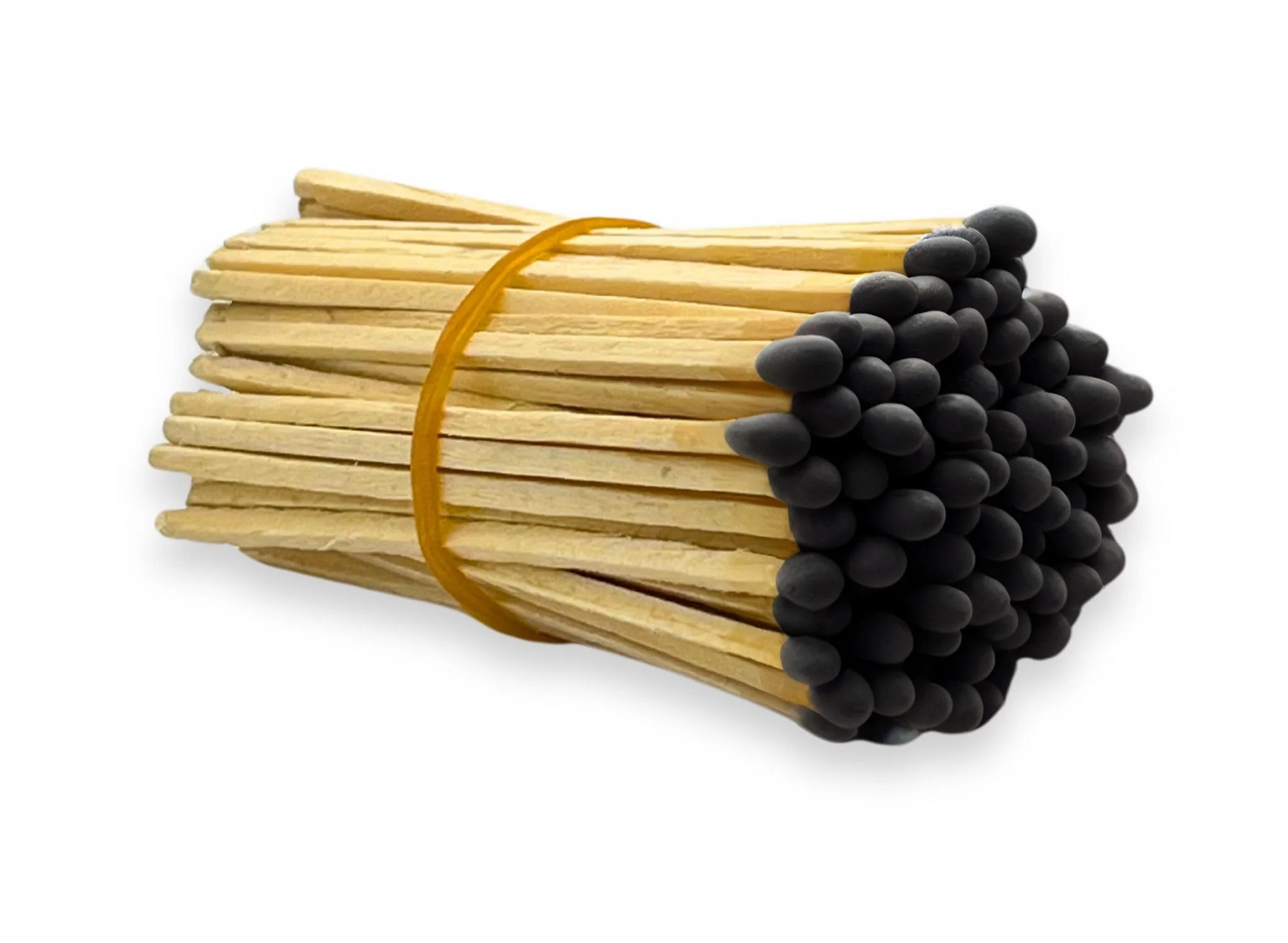 MILAVERA Premium Glass Match Cloche - Matches in a Jar with Striker. Long Matches for Candles, Fireplace, Bath Salts, Accessories. Includes Bottle, Attached Match Striker and Safety Matches (Black) - Image 2