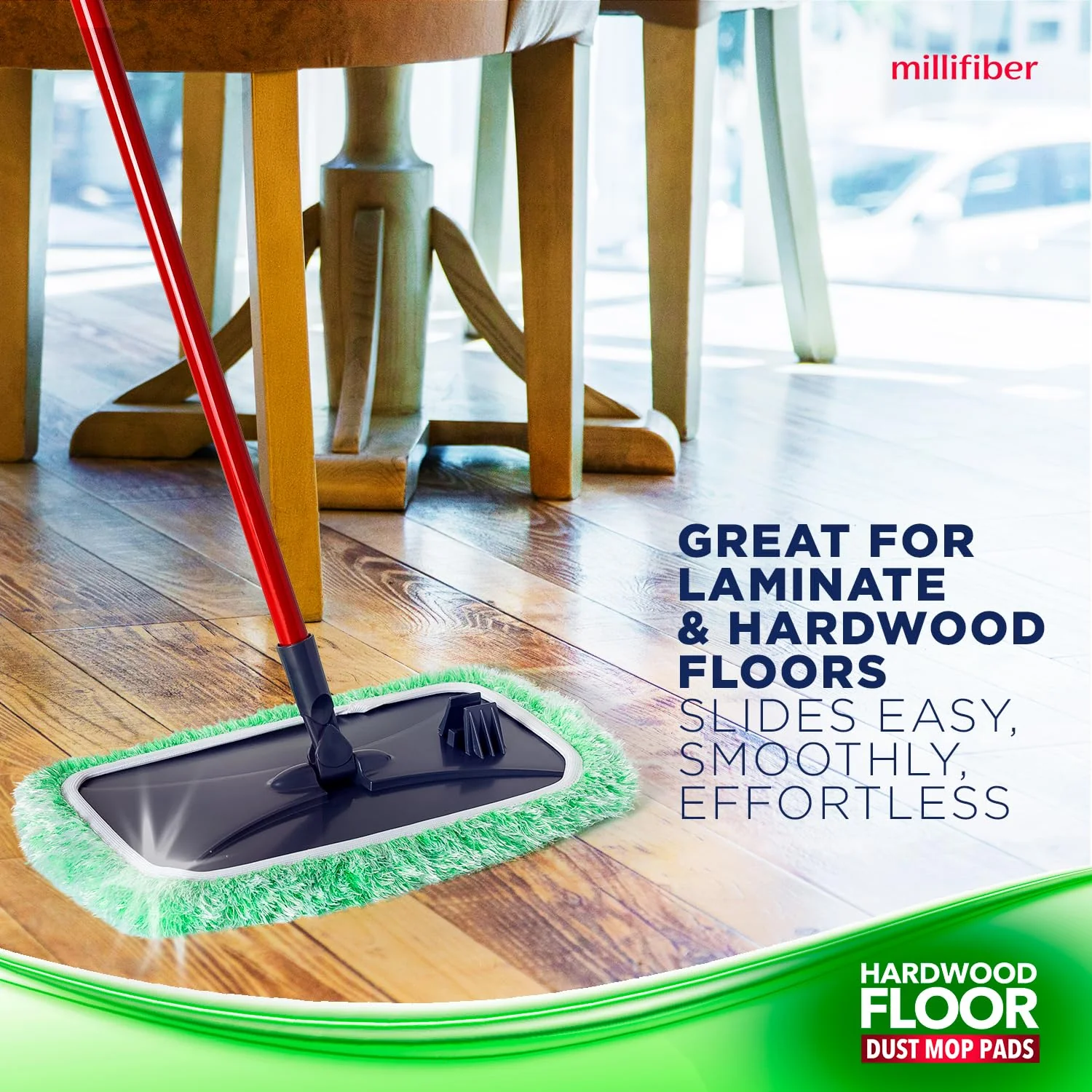 Millifiber Floor Duster Refill 15x8 Inches - Pet Heavy Duty Duster Refill Compatible with All 15x8 Mop Heads, 3-Pack (Mop is Not Included) - Image 5