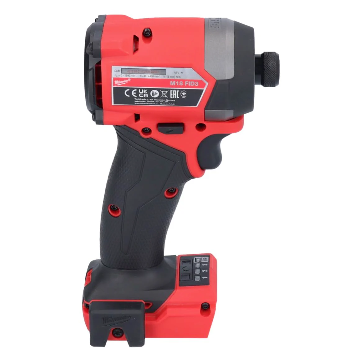 Milwaukee 2953-20 18V Lithium-Ion Brushless Cordless 1/4'' Hex Impact Driver (Bare Tool), Red (Renewed) - Image 2